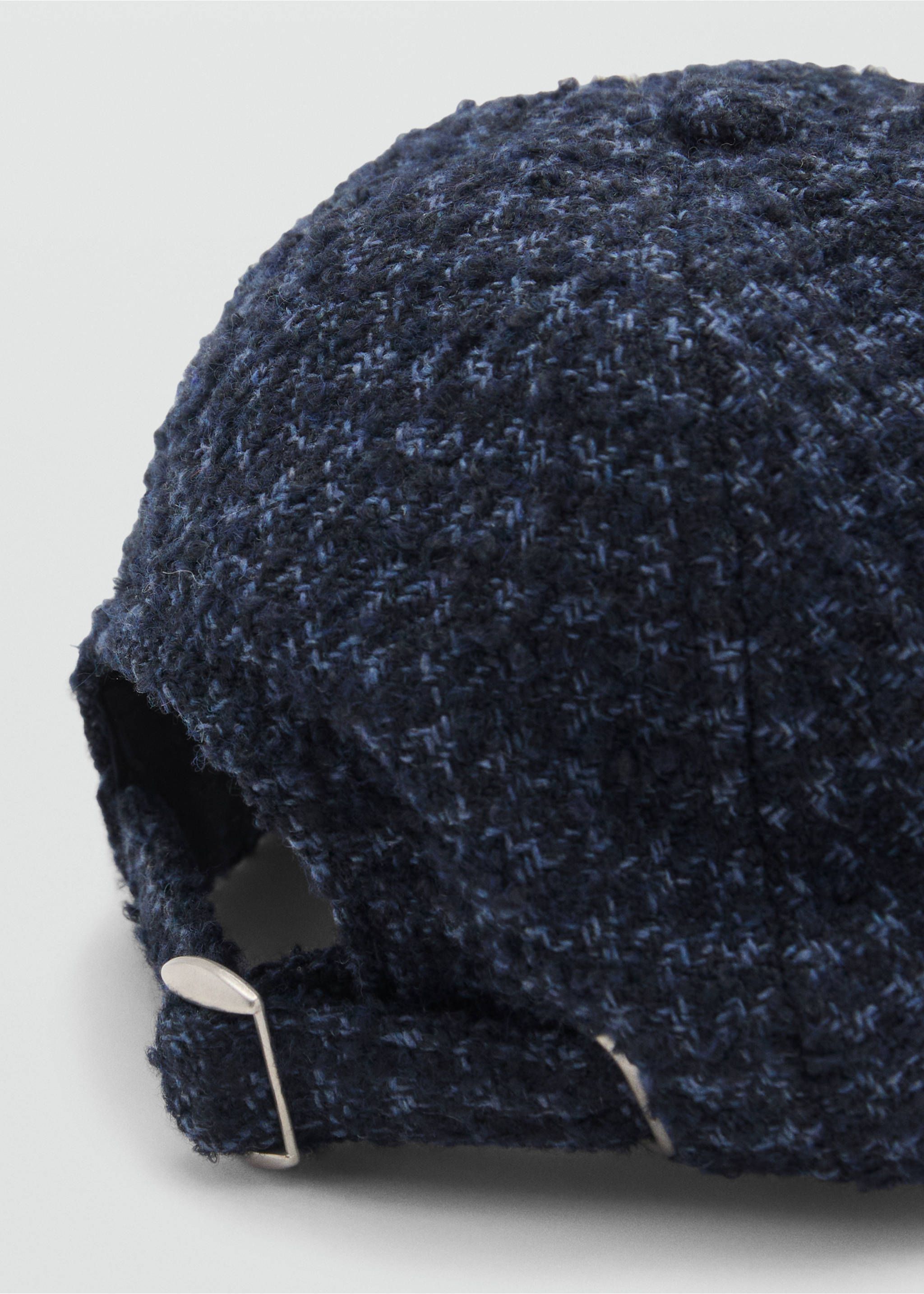 Embroidered wool cap - Details of the article 1, Navy. Ref: 17075162-00.