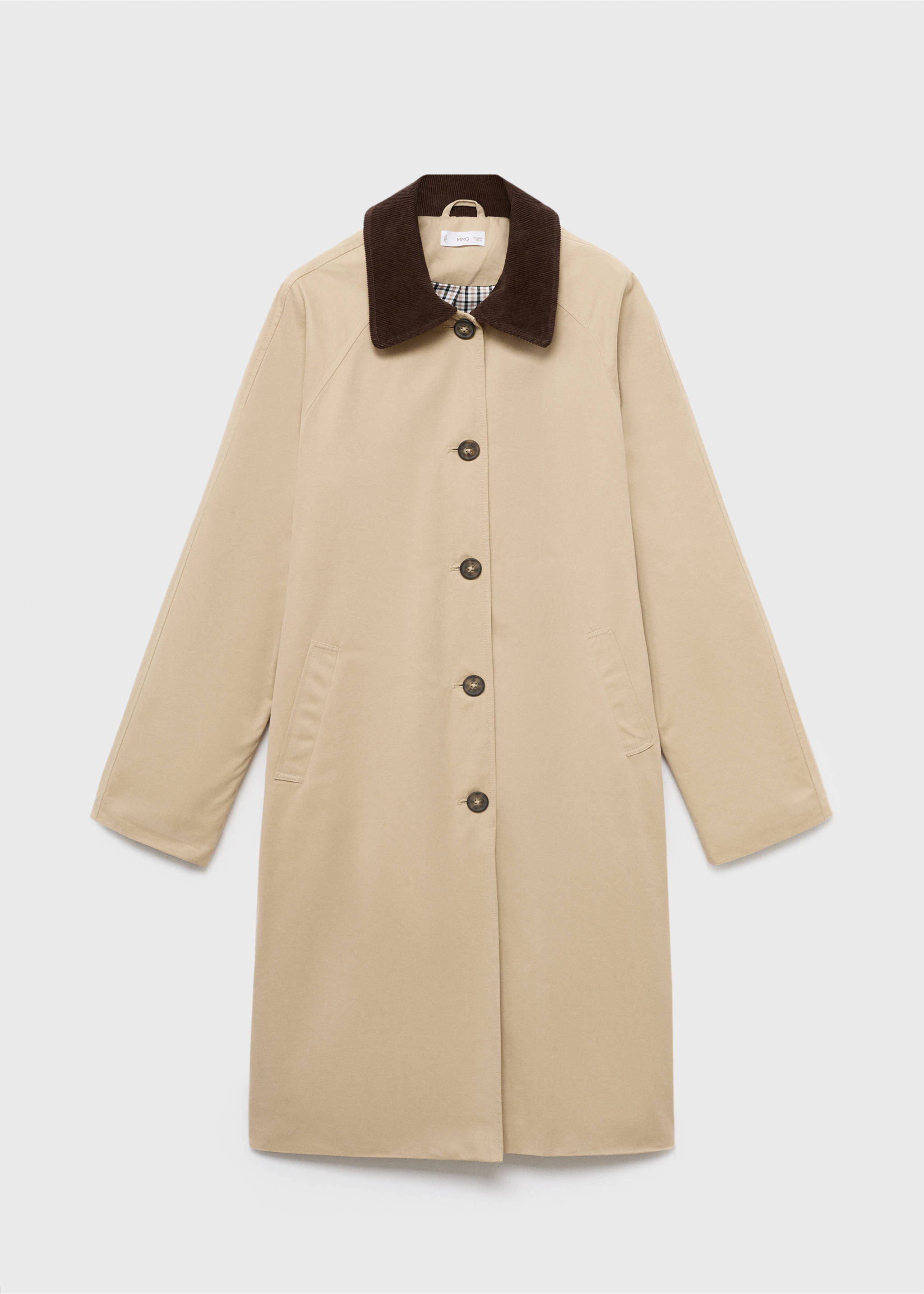 Trench coll contrast - Article sense model, Cru. Ref: 17075783-00.