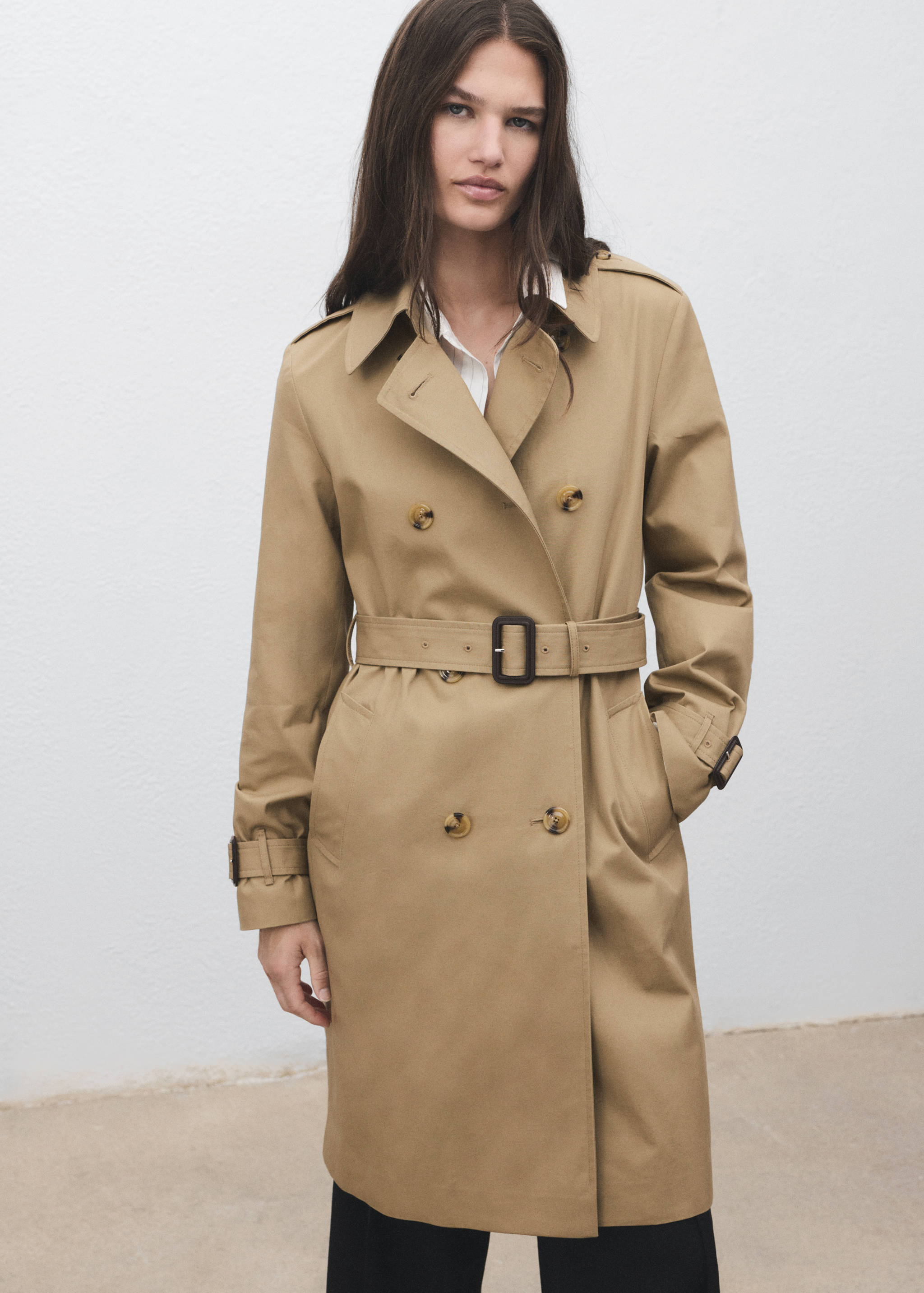 Classic trench coat with belt - Medium plane