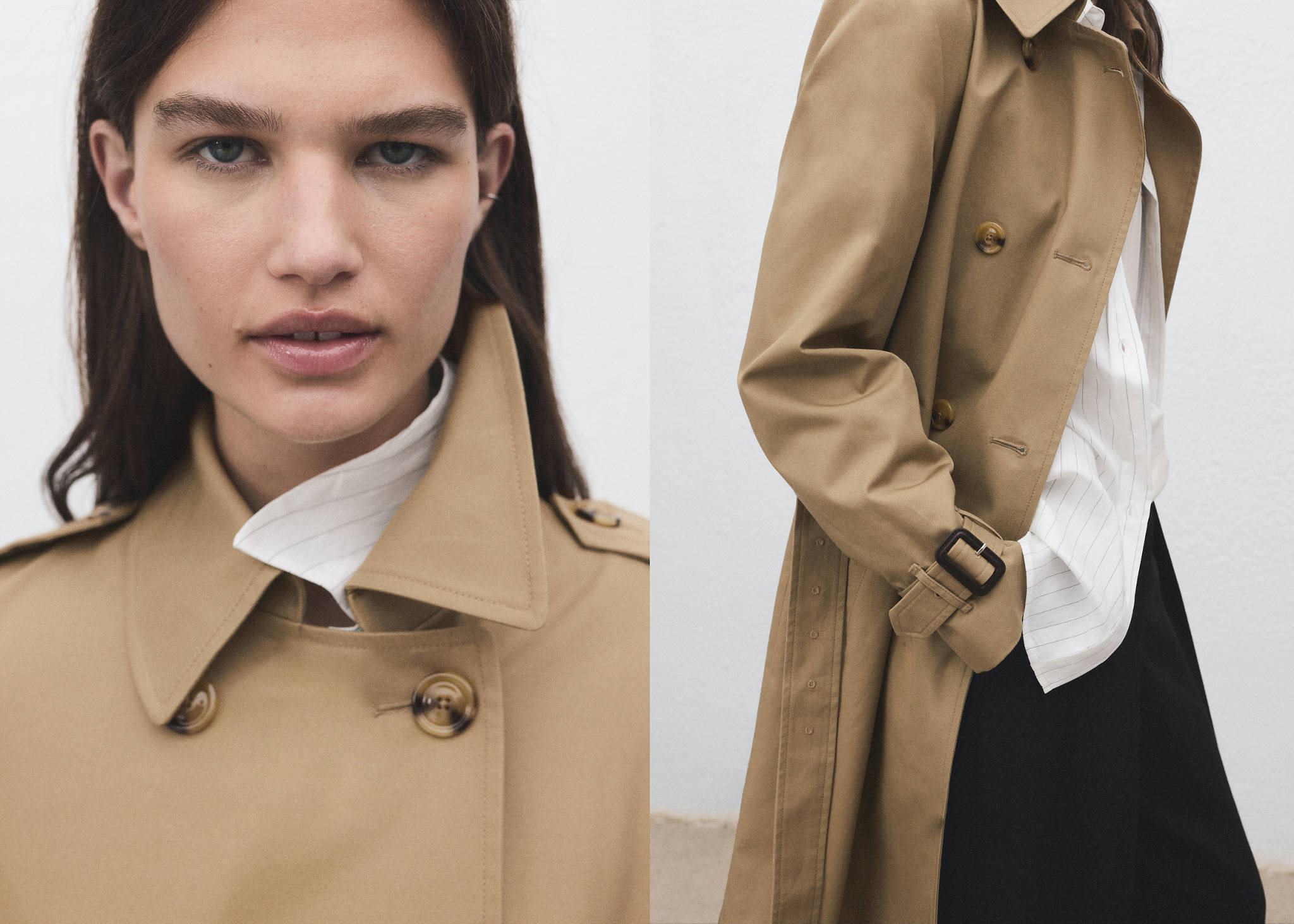 Classic trench coat with belt - Panoramic plane