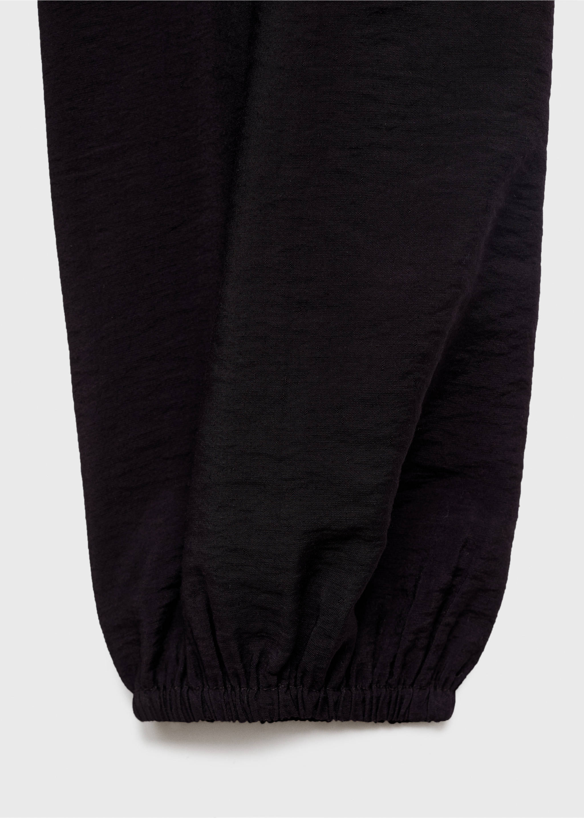 Dress with gathered waist - Details of the article 0, Navy. Ref: 17075791-00.