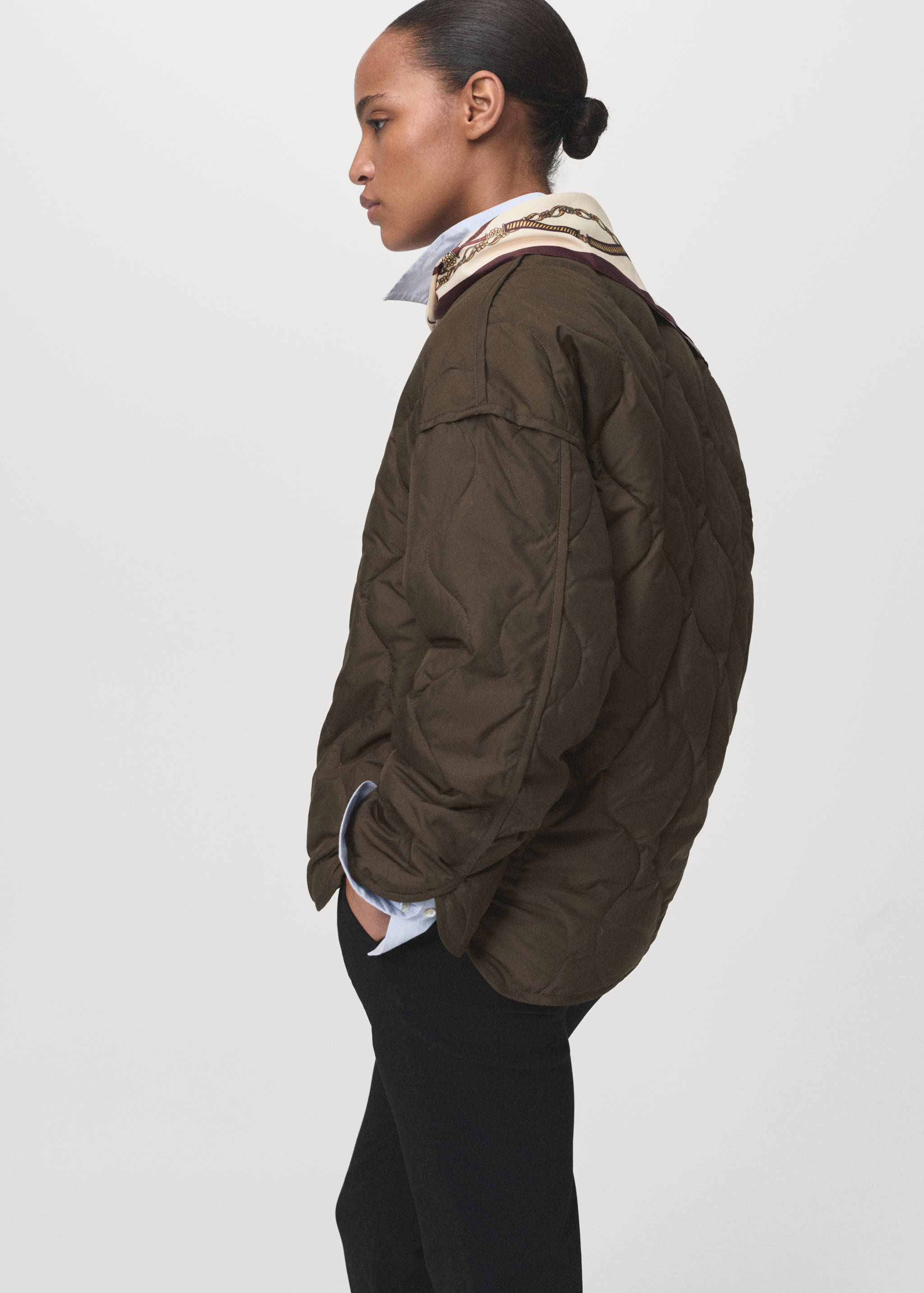 Oversized quilted anorak - Details of the article 3
