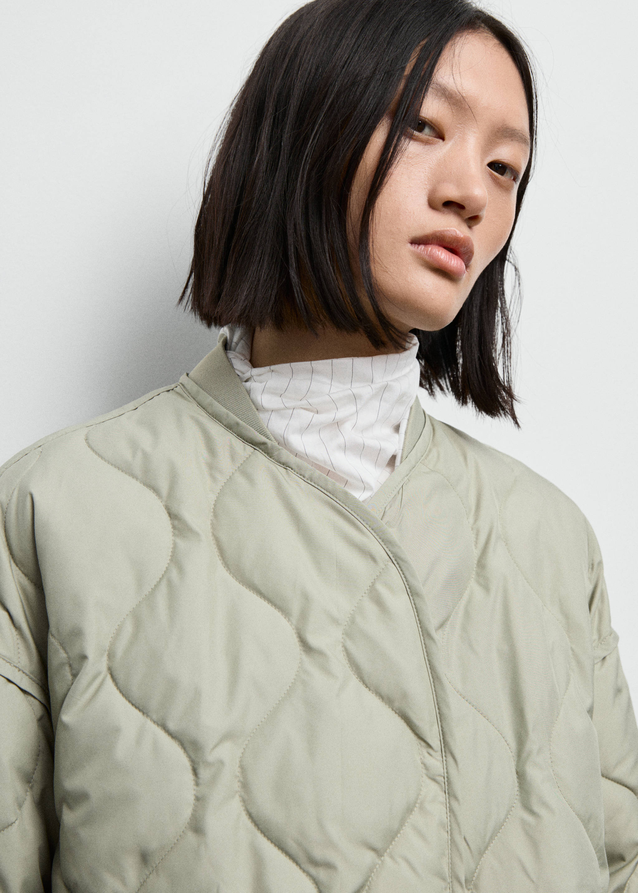 Oversized quilted anorak - Details of the article 1
