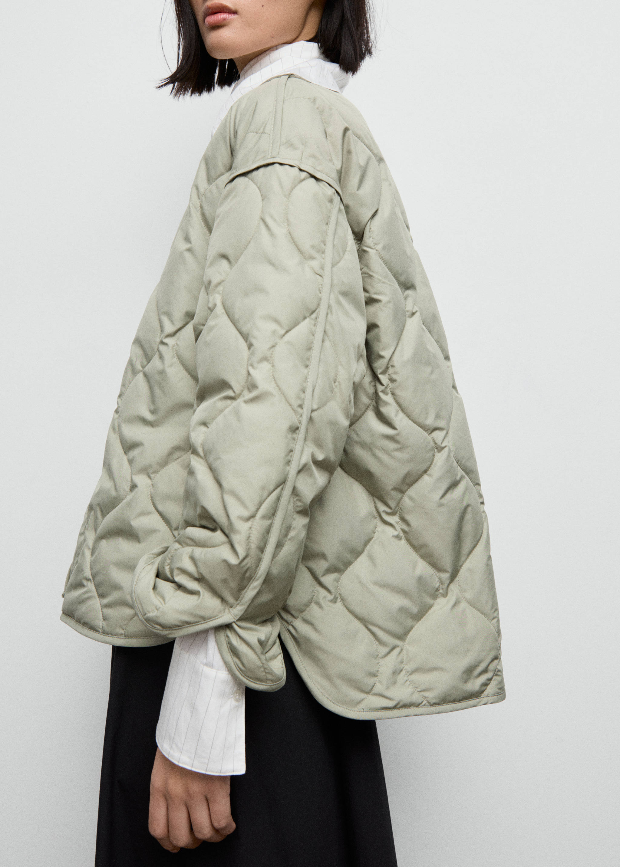 Oversized quilted anorak - Details of the article 3