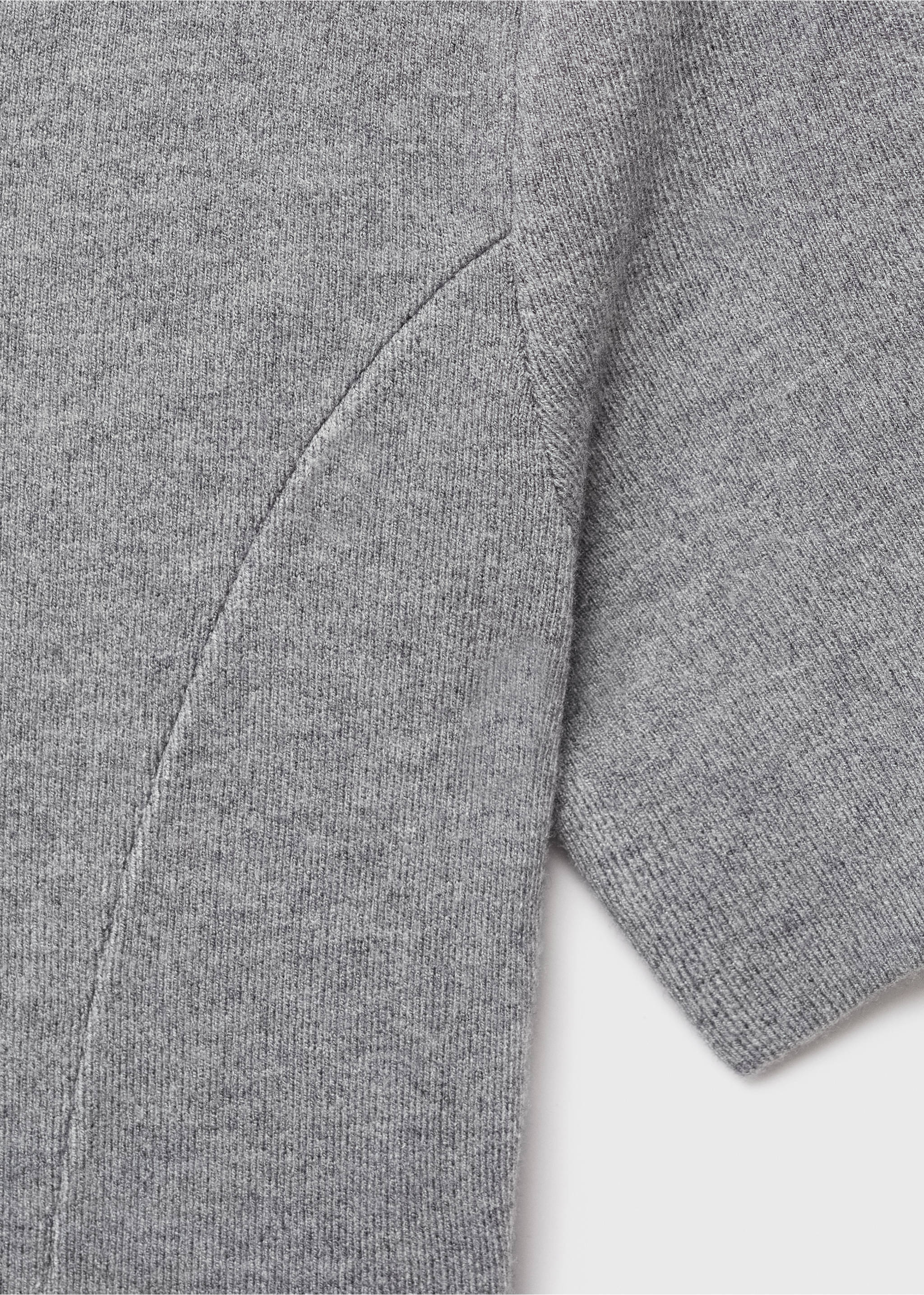 Fine-knit flared dress - Details of the article 0, Medium Heather Grey. Ref: 17075798-00.