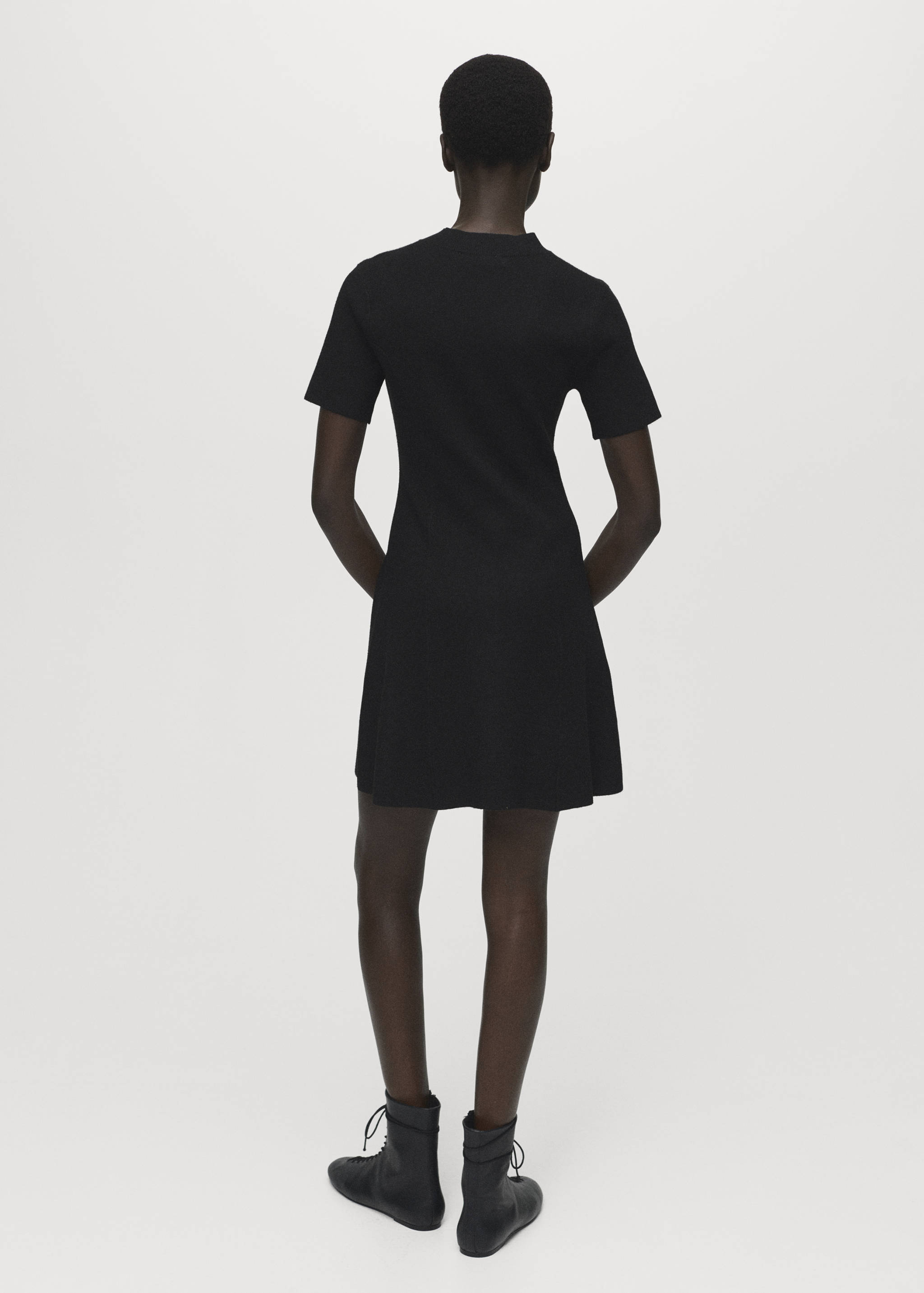 Feinstrick-A-Linien-Kleid - Rückseite des Artikels
