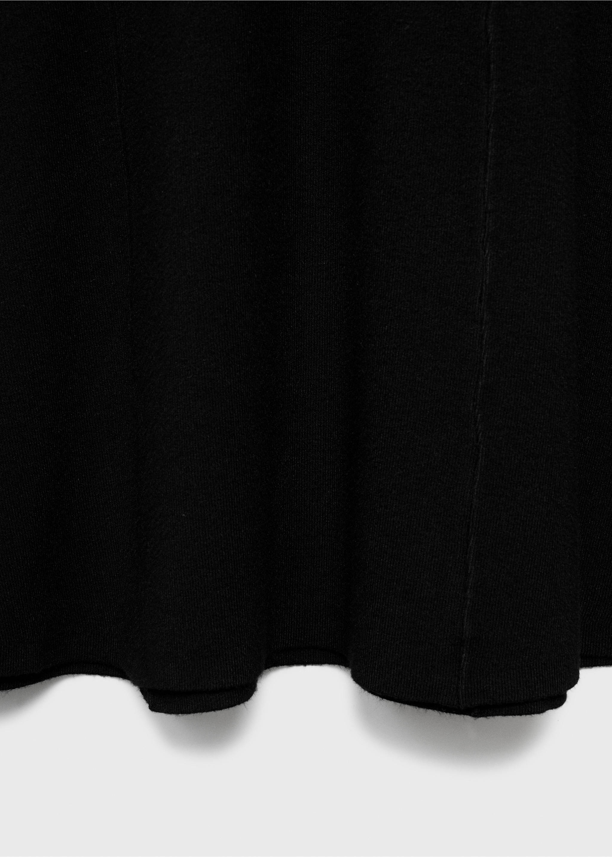 Vestit punt fi evasé - Detall de l'article 0, Negre. Ref: 17075798-00.