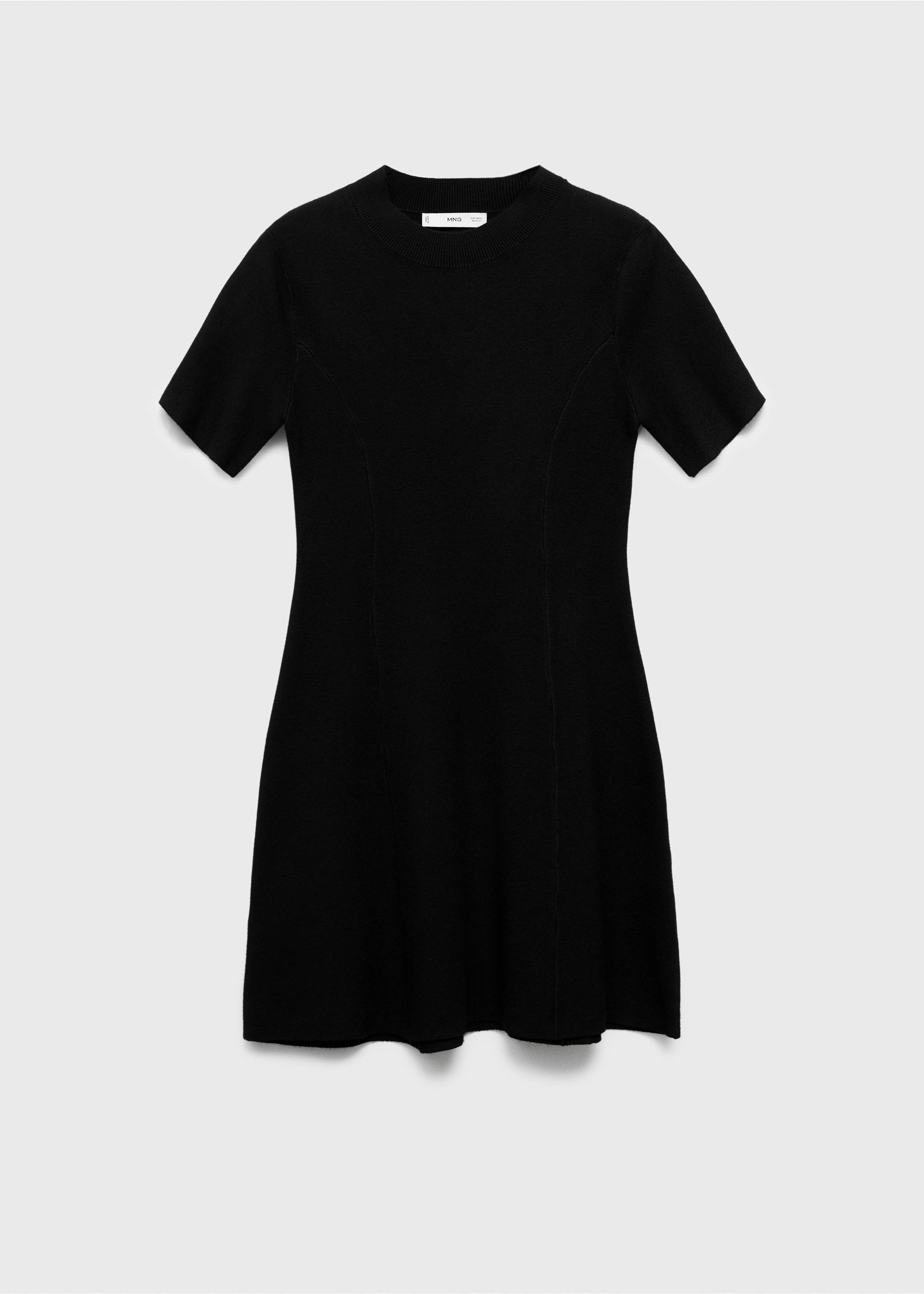 Vestit punt fi evasé - Article sense model, Negre. Ref: 17075798-00.