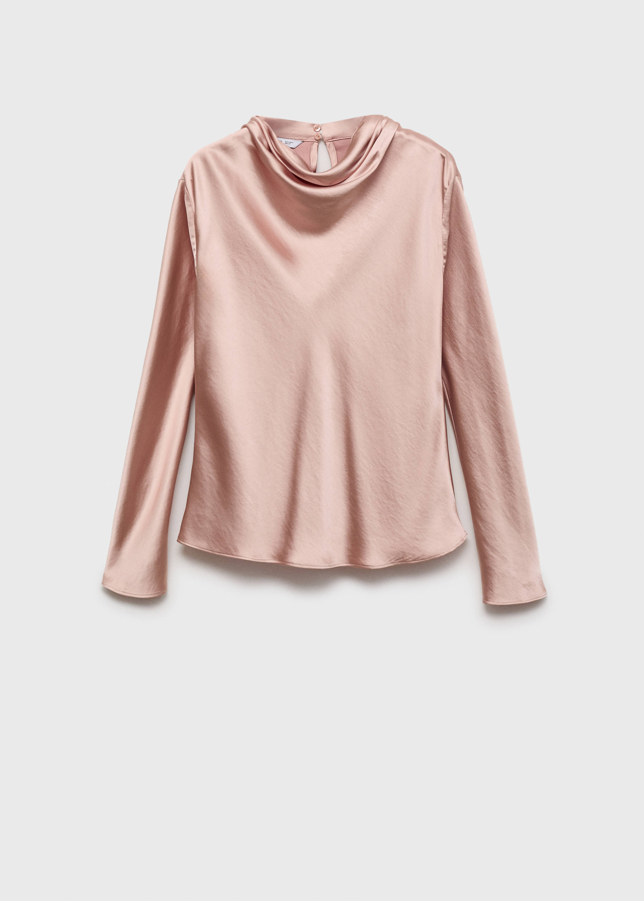 Satenska bluza s nabranim ovratnikom - Artikl bez modela