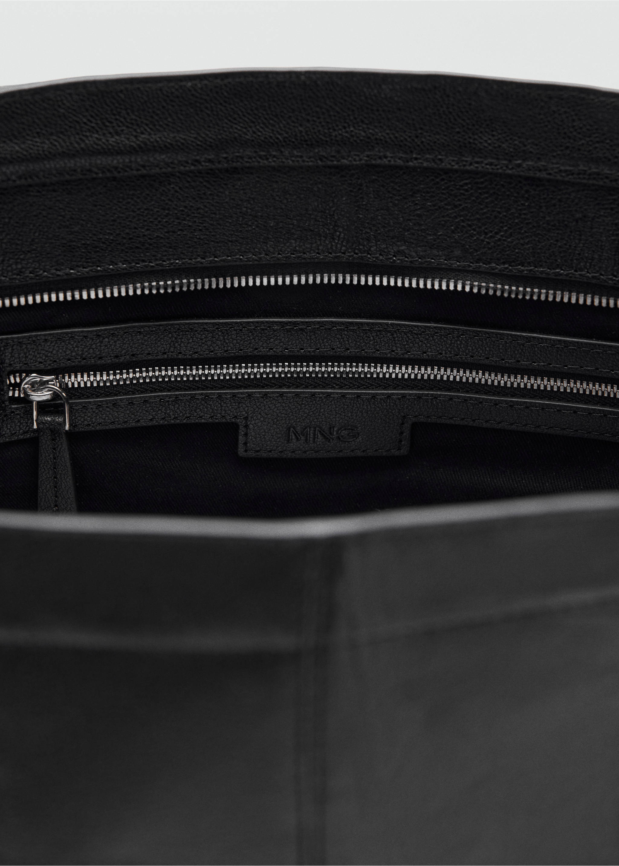 Bolso shopper piel - Detalle del artículo 3, Negro. Ref: 17075818-00.
