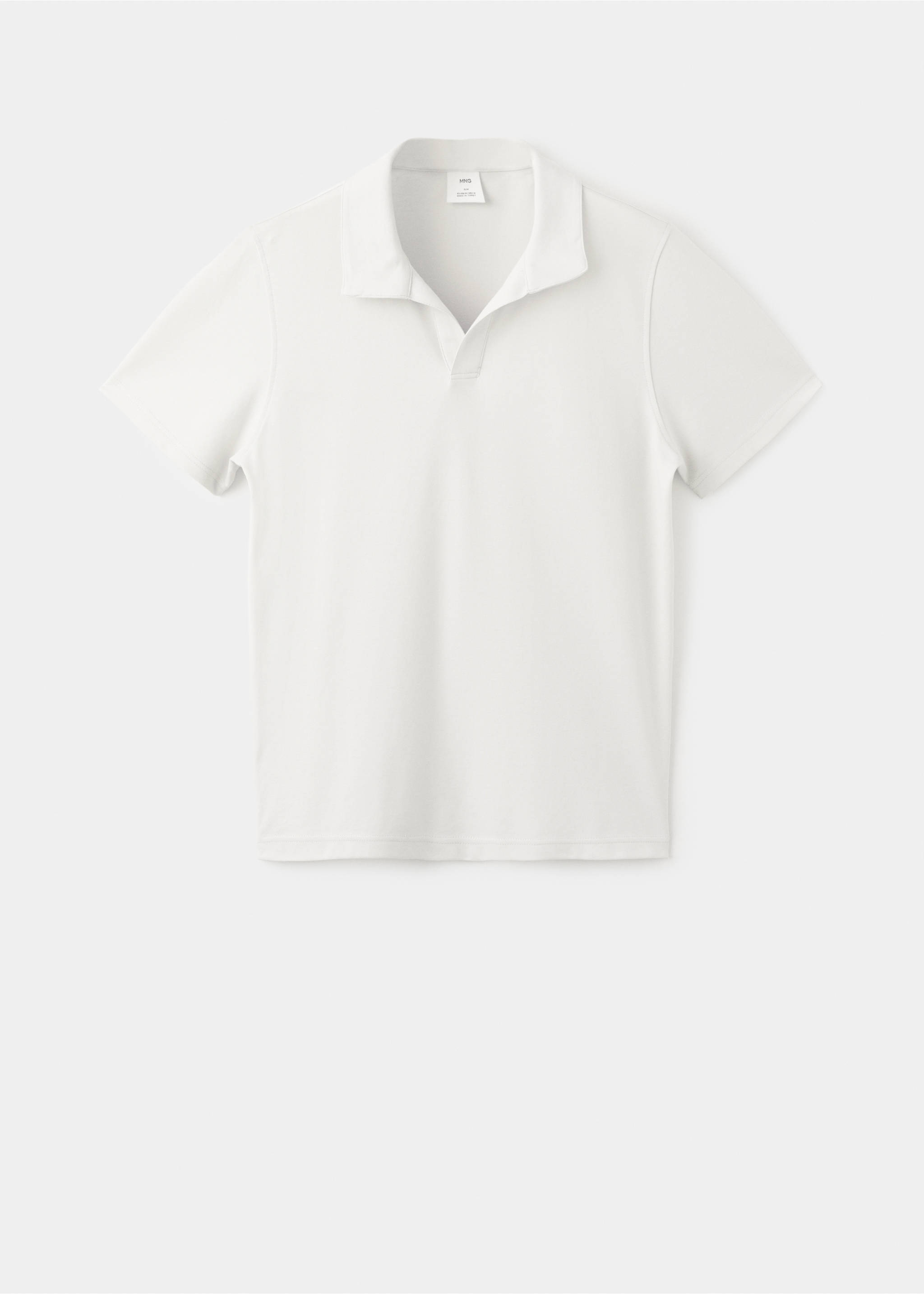Cotton piqué polo shirt - Article without model, Ice Grey. Ref: 17075830-00.