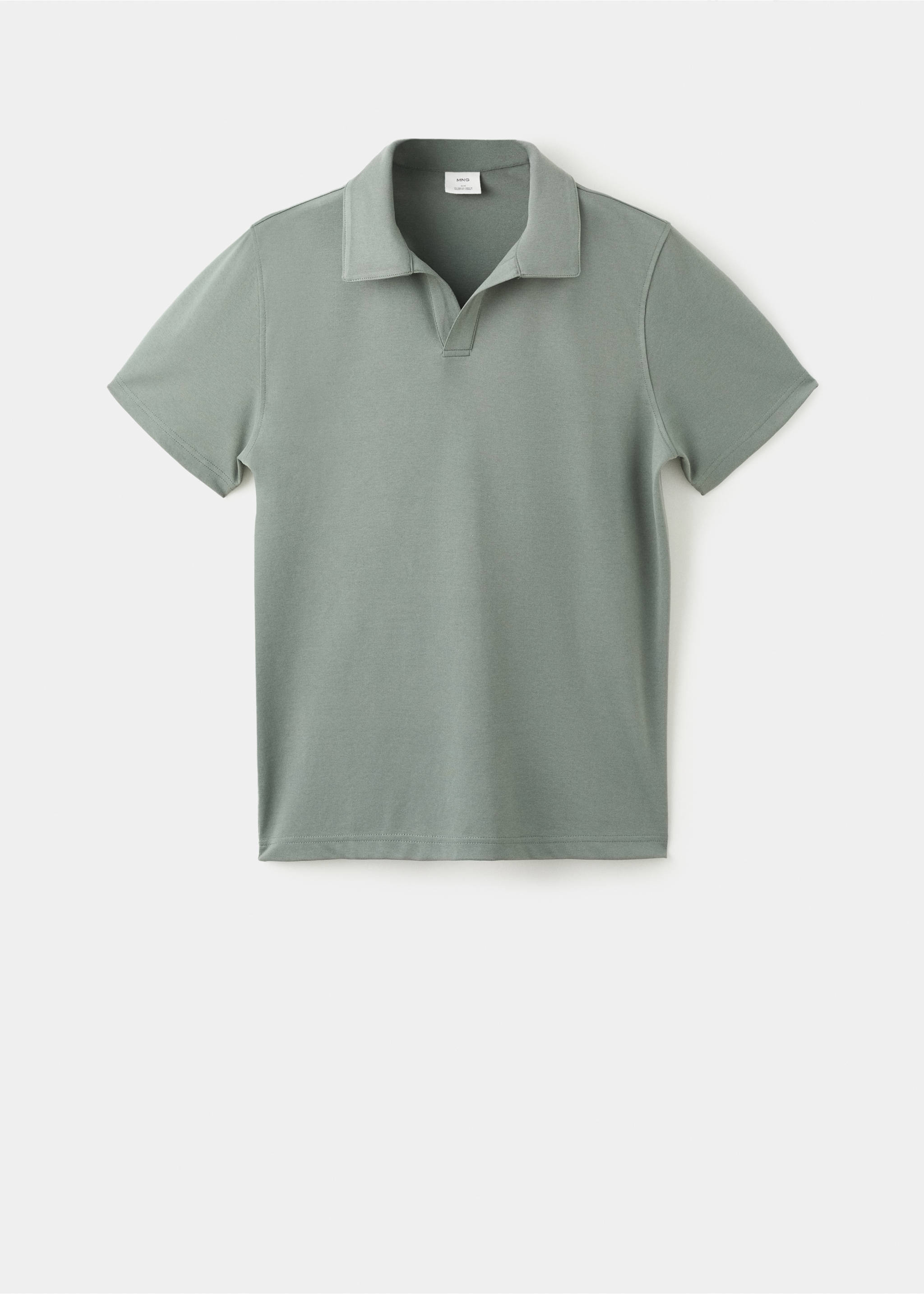 Cotton piqué polo shirt - Article without model, Khaki. Ref: 17075830-00.