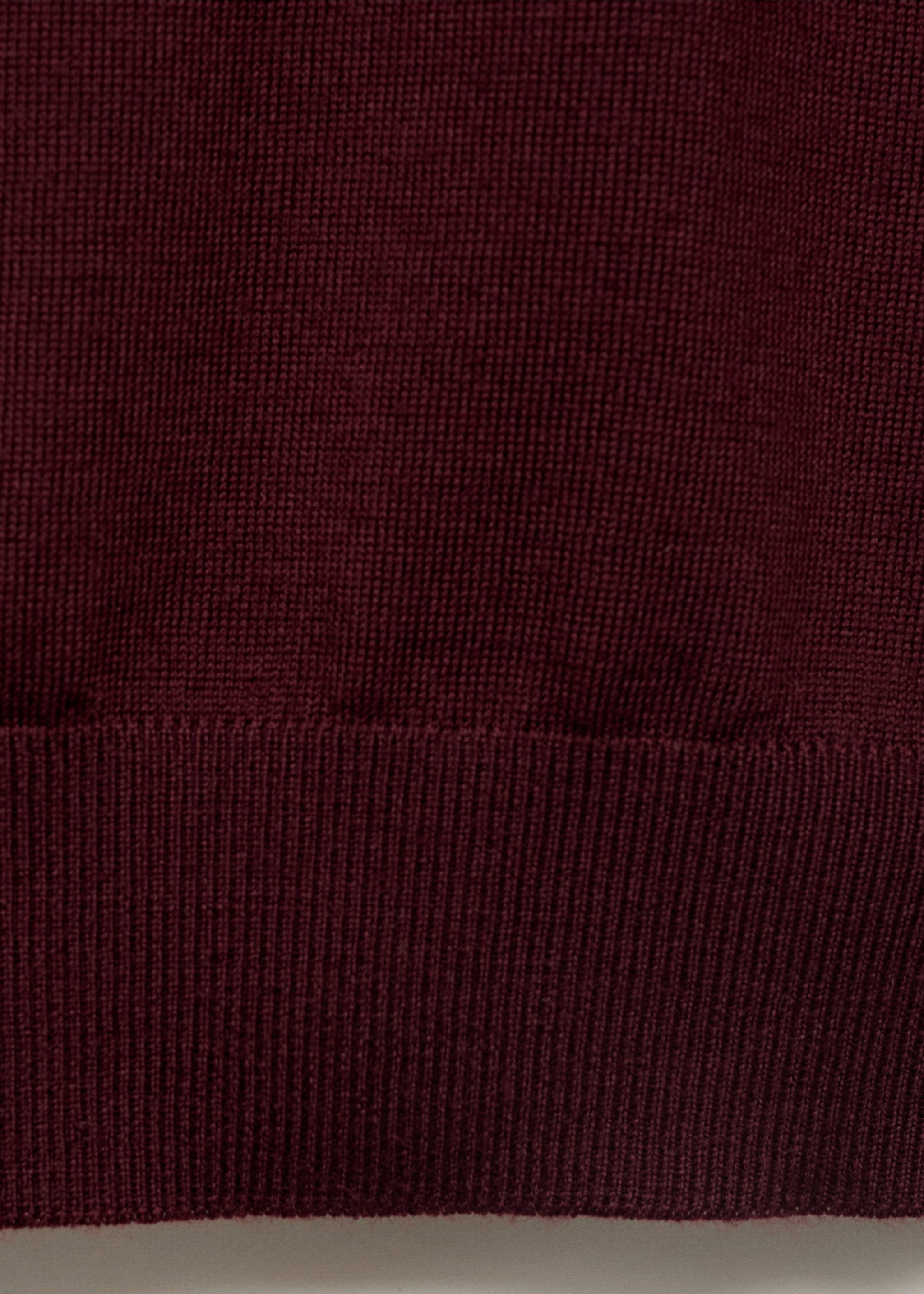 100% merino wool crew neck sweater - Details of the article 0, Wine. Ref: 17075970-00.