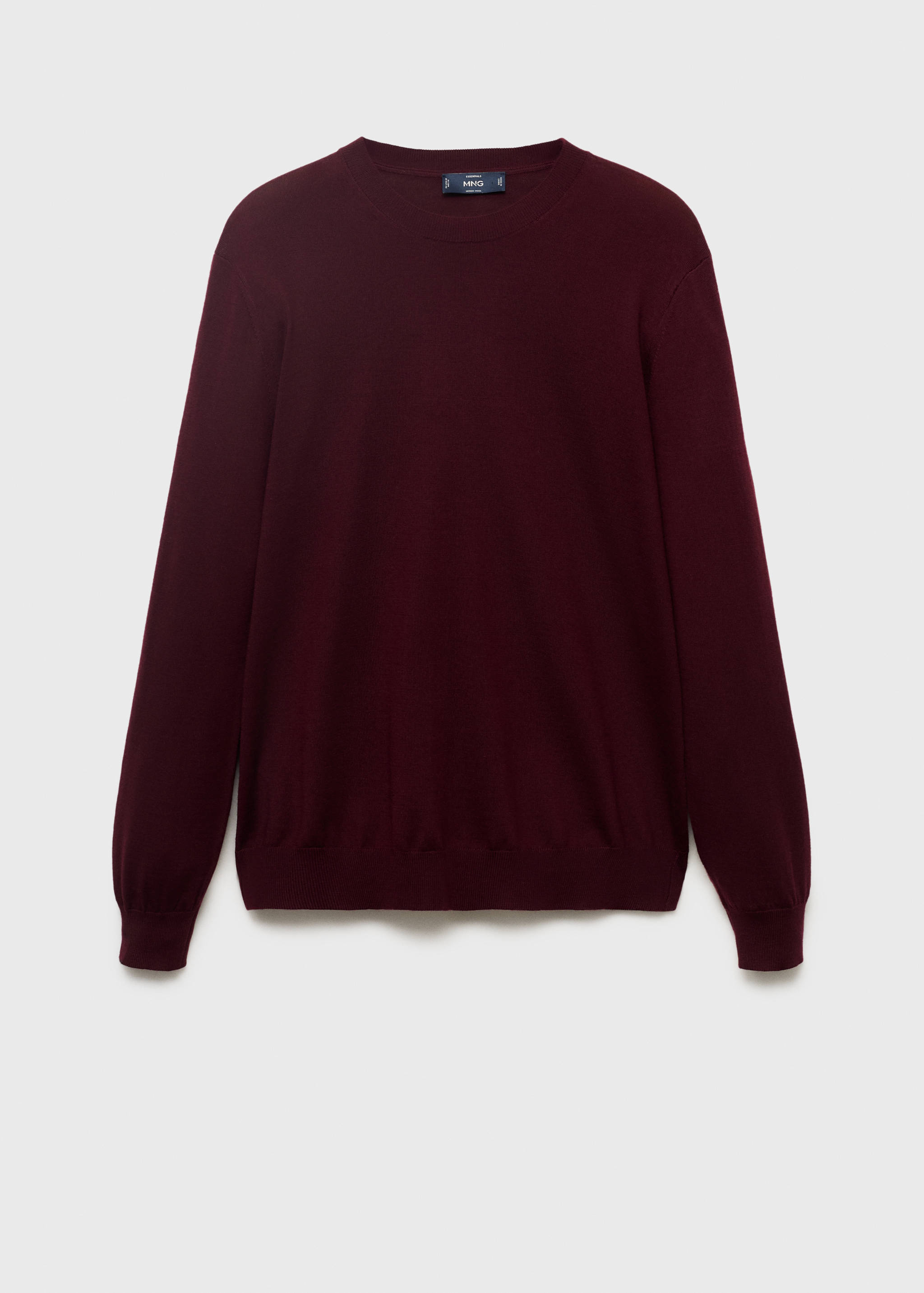 100% merino wool crew neck sweater - Article without model