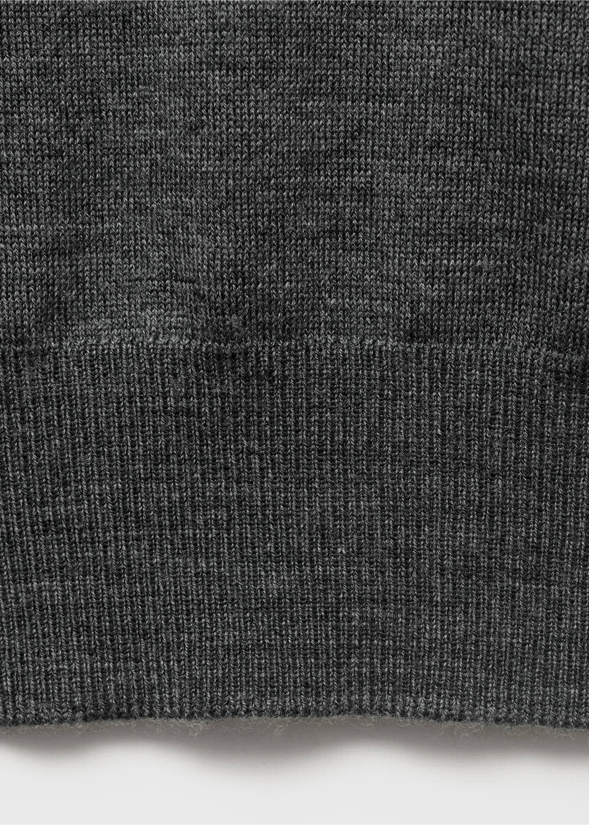 100% merino wool crew neck sweater - Details of the article 0, Medium Heather Grey. Ref: 17075970-00.