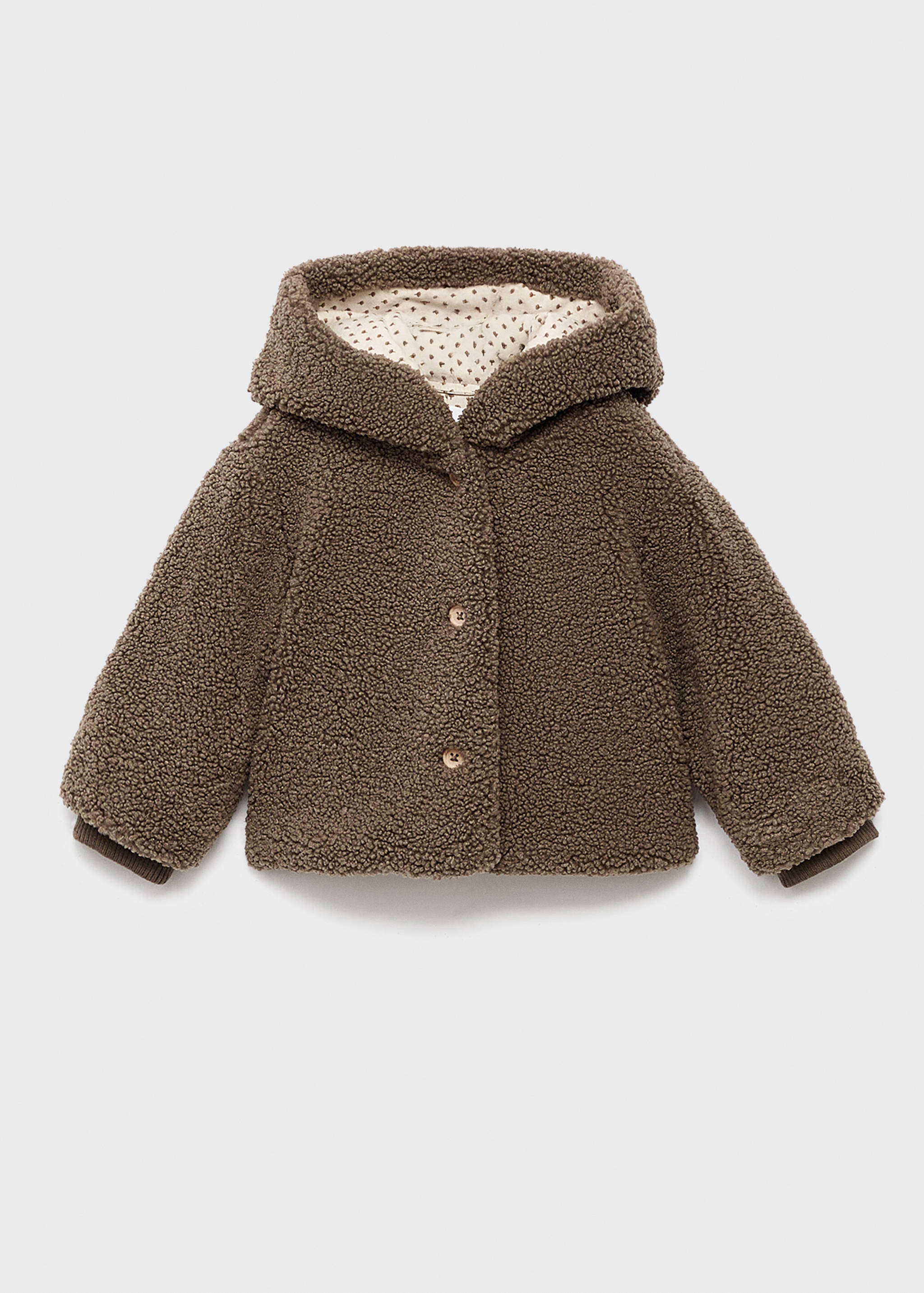 Teddy bear coat with hood and ears - Article without model