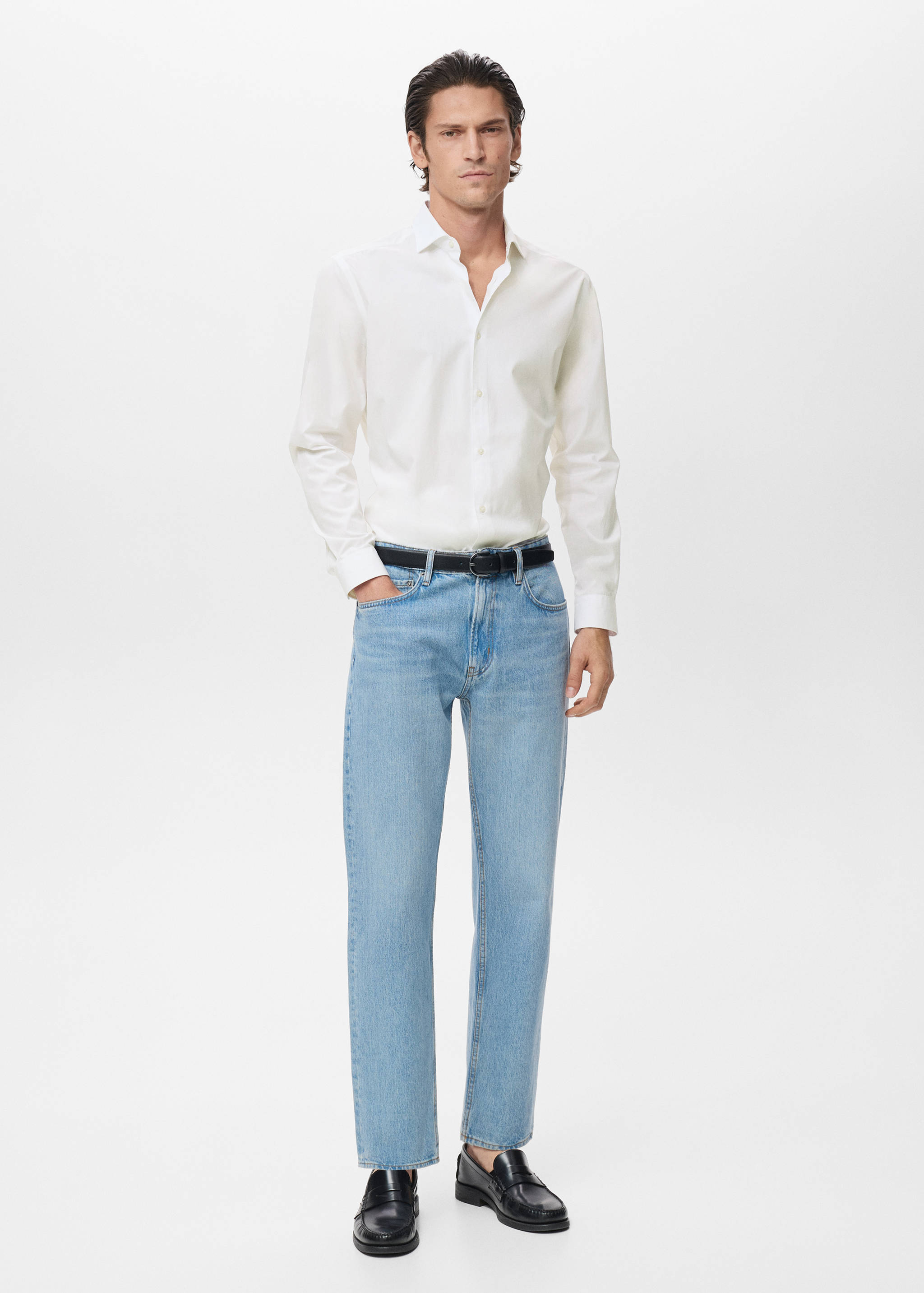 Chemise 100 % coton slim-fit - Plan général