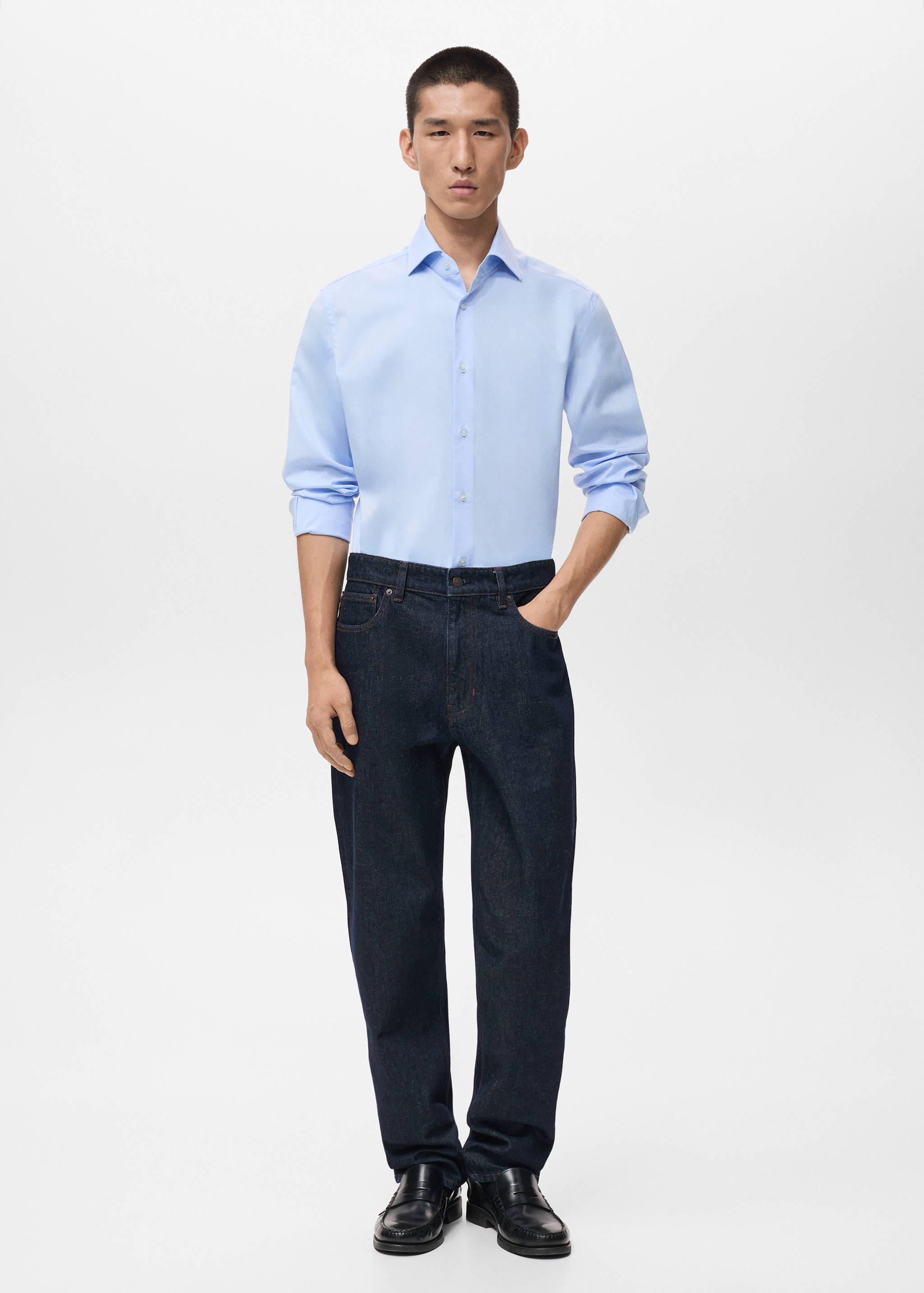 Chemise 100 % coton slim-fit - Plan général