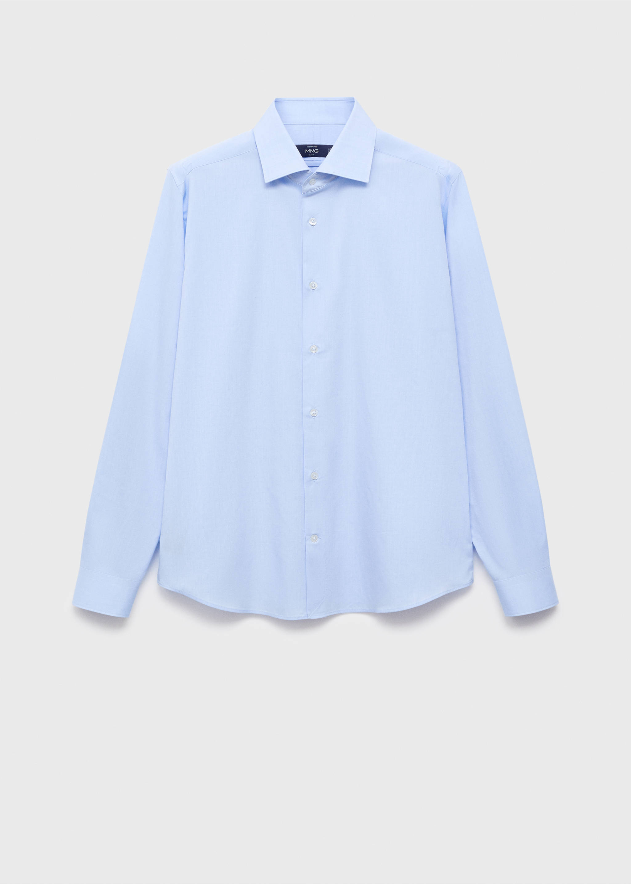Slim Fit-Hemd aus 100 % Baumwolle - Artikel ohne Model, Himmelblau. Ref: 17075979-00.