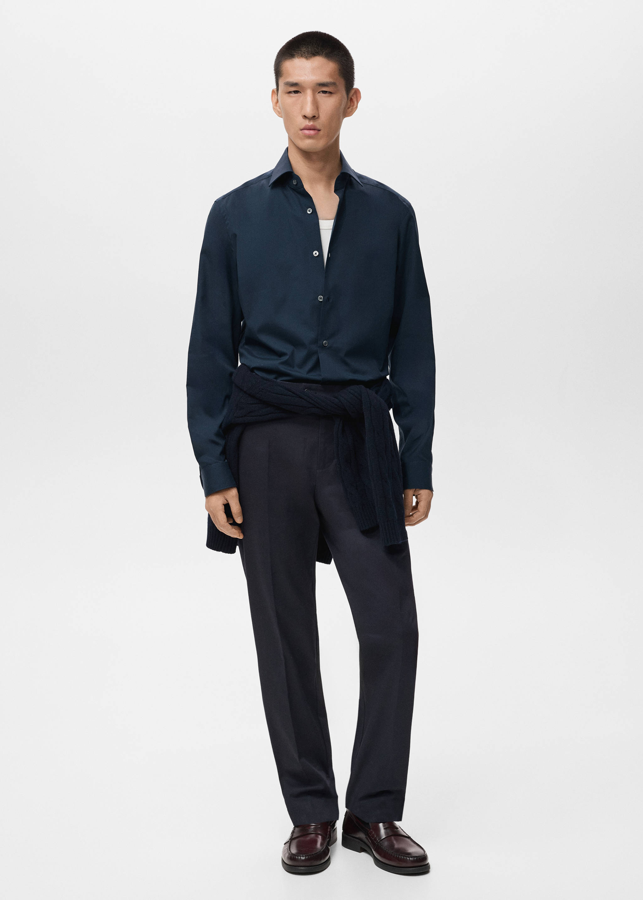 Chemise 100 % coton slim-fit - Plan général