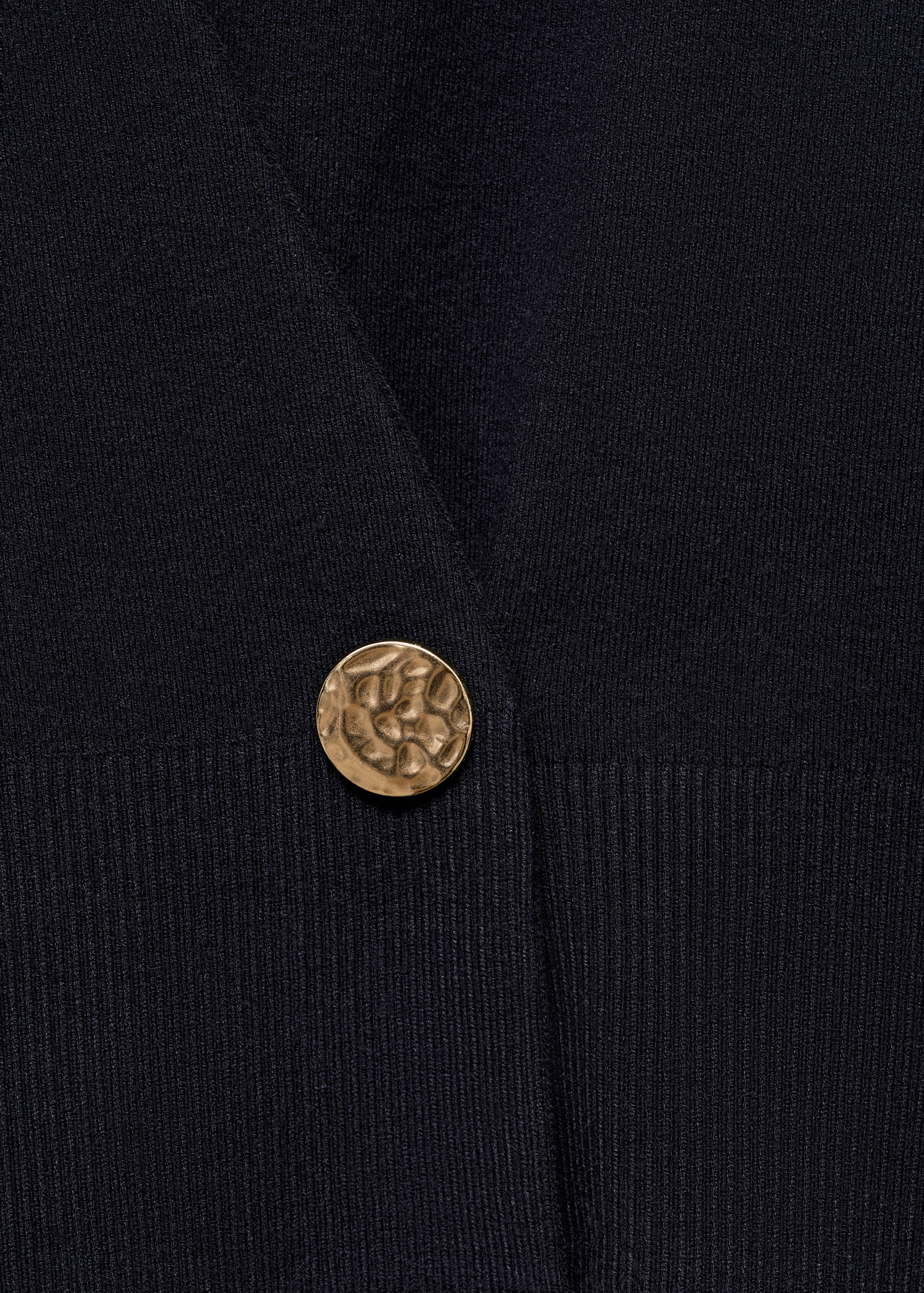 Cross-over cardigan with jewel button - Details of the article 8