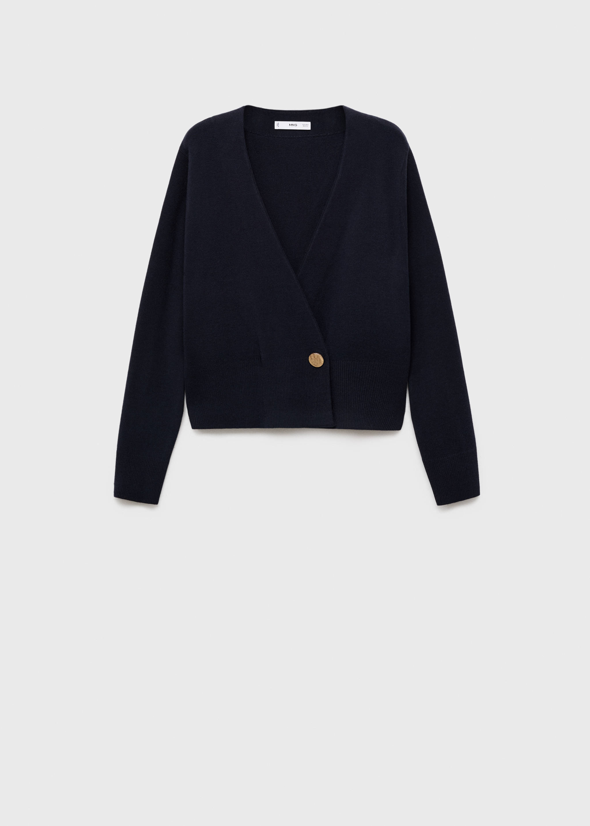 Cross-over cardigan with jewel button - Article without model