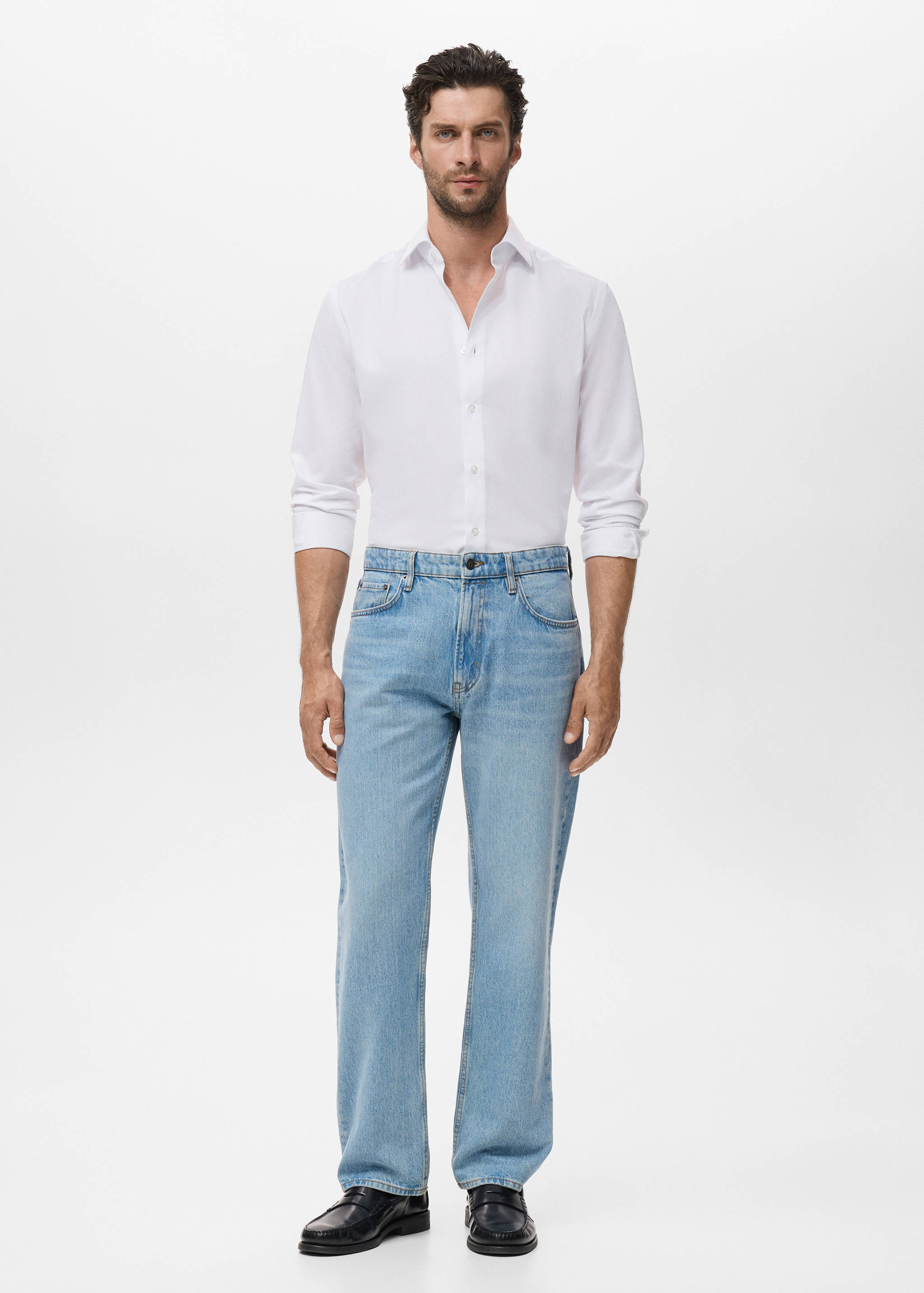 Slim-fit cotton shirt - General plane