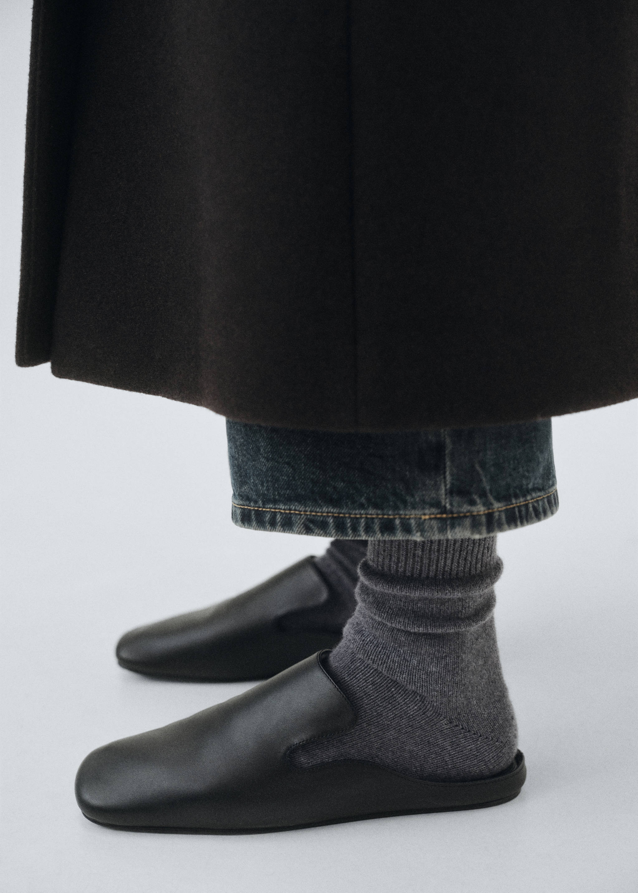 Wool and cashmere blend socks - General plane