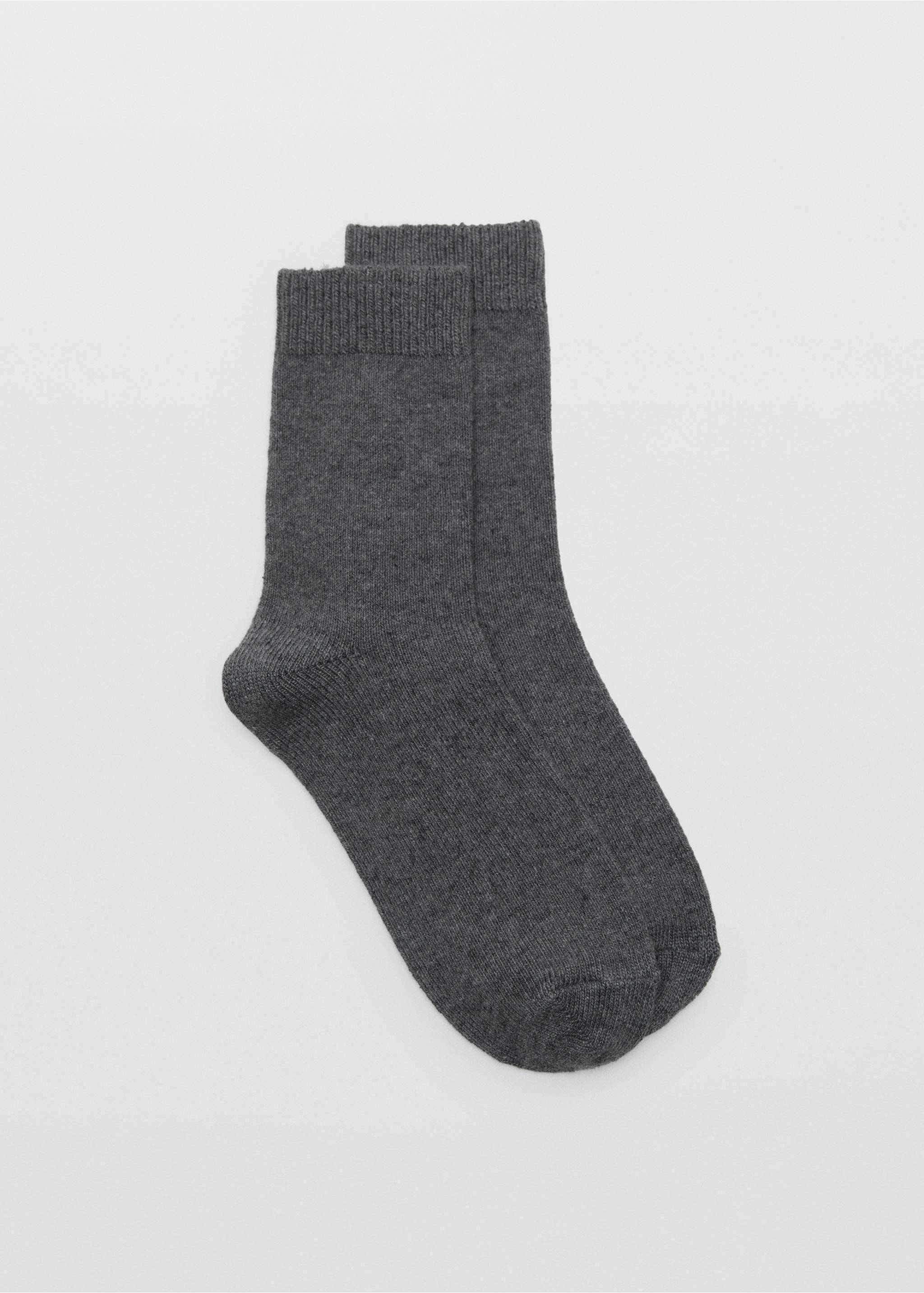 Wool and cashmere blend socks - Article without model, Dark Heather Grey. Ref: 17075985-00.