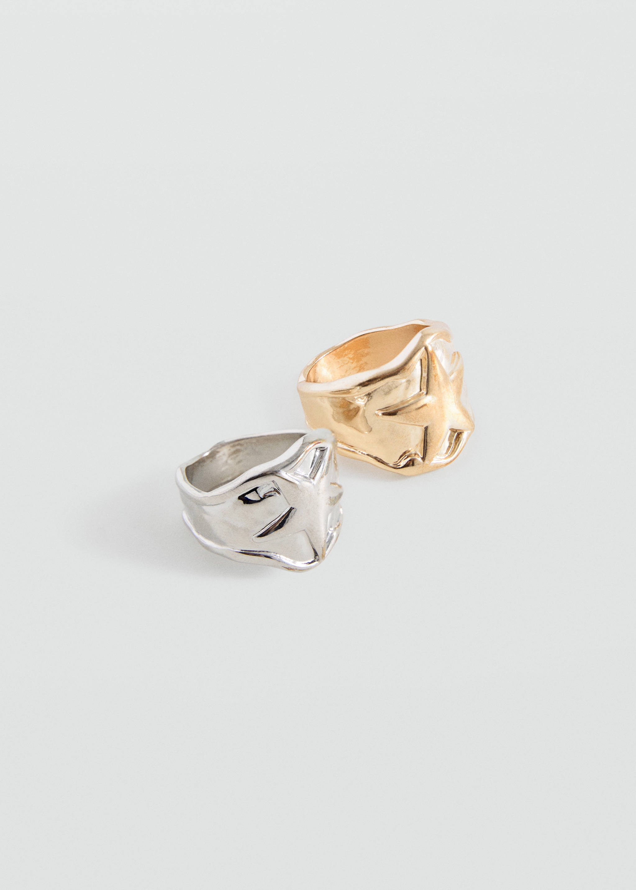Pack 2 anillos combinados - Plano medio