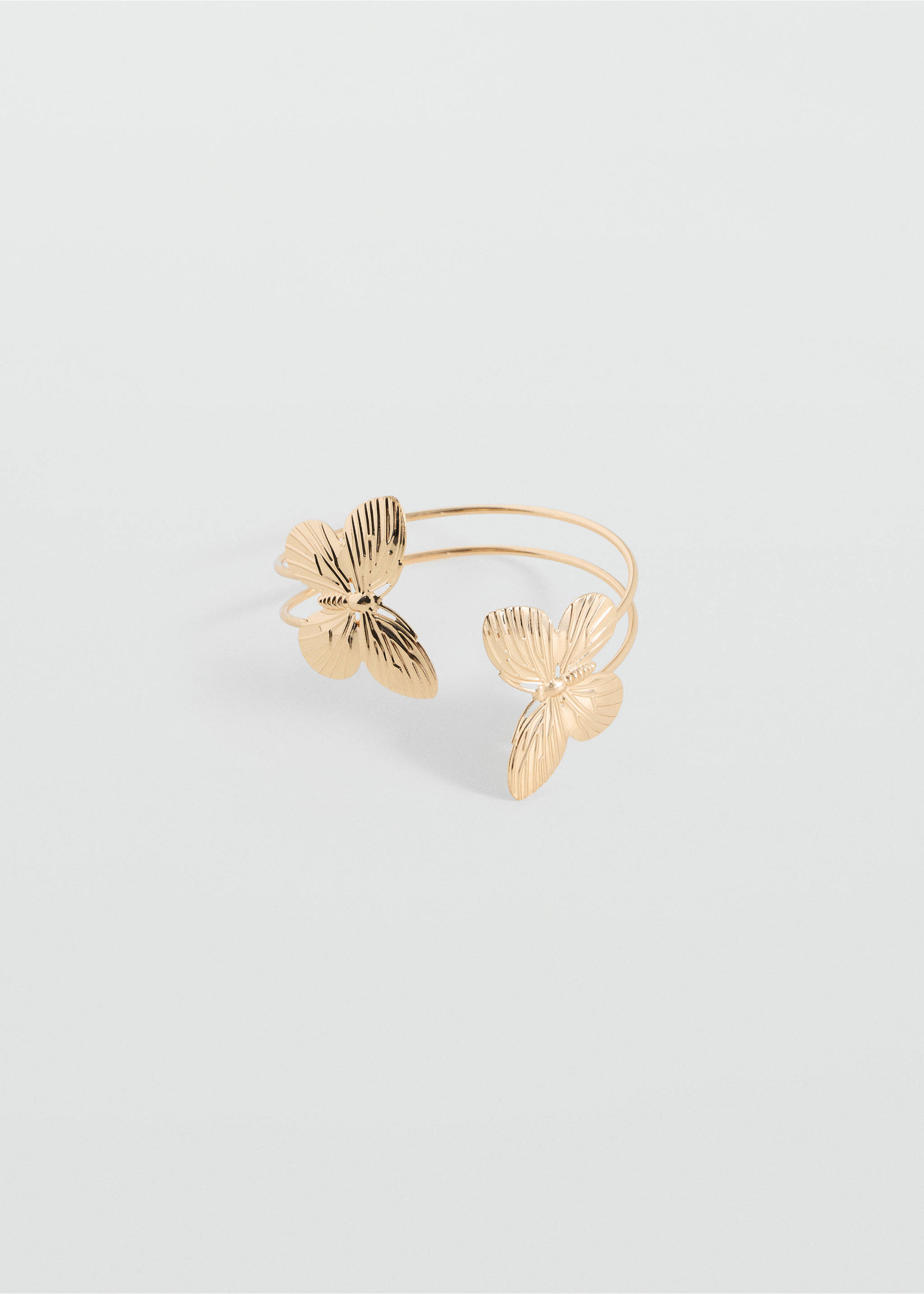 Rigid butterfly bracelet - Article without model, Gold. Ref: 17075989-00.