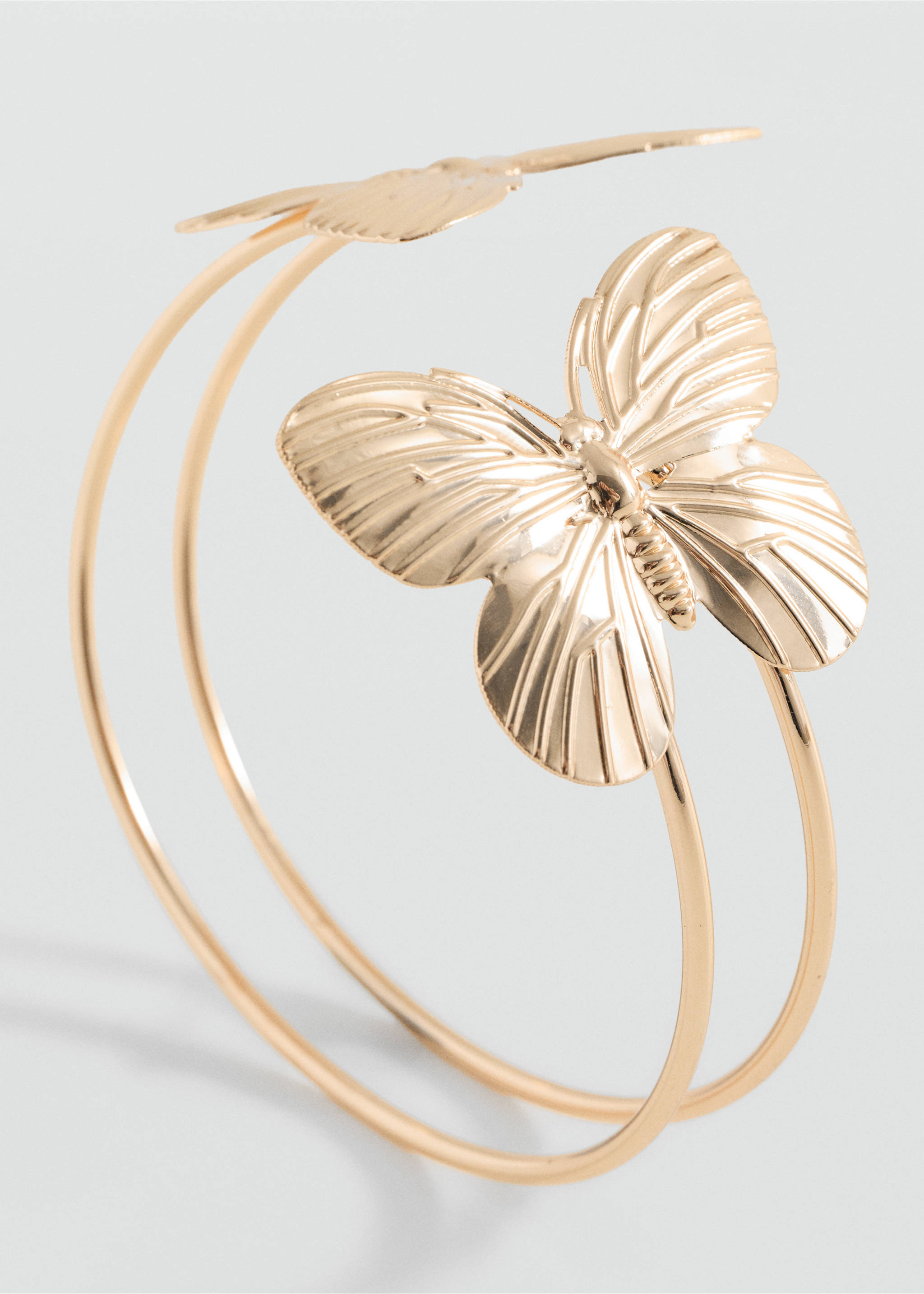 Rigid butterfly bracelet - Medium plane, Gold. Ref: 17075989-00.