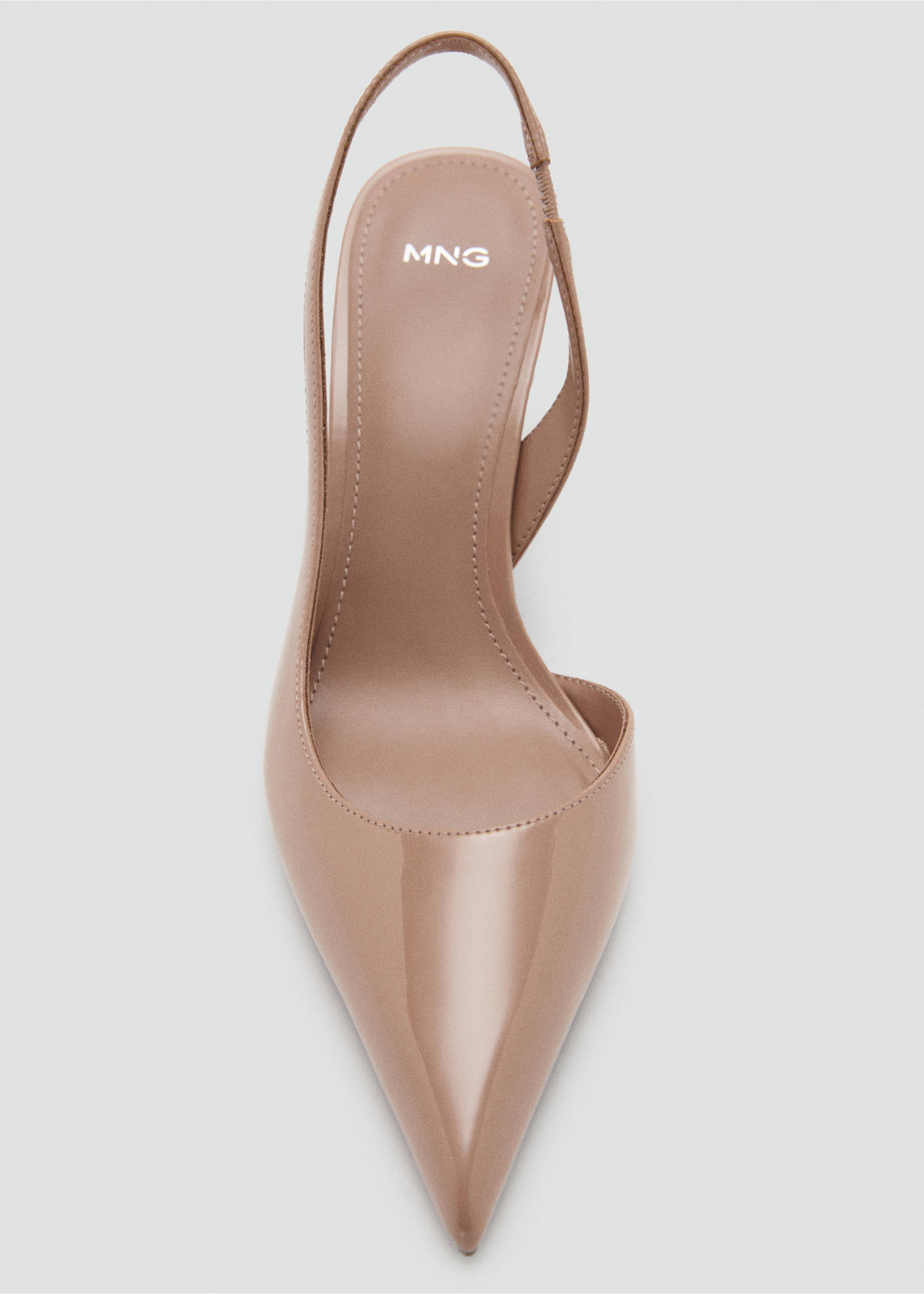 Patent heeled shoes - Details of the article 1, Nude. Ref: 17075992-00.
