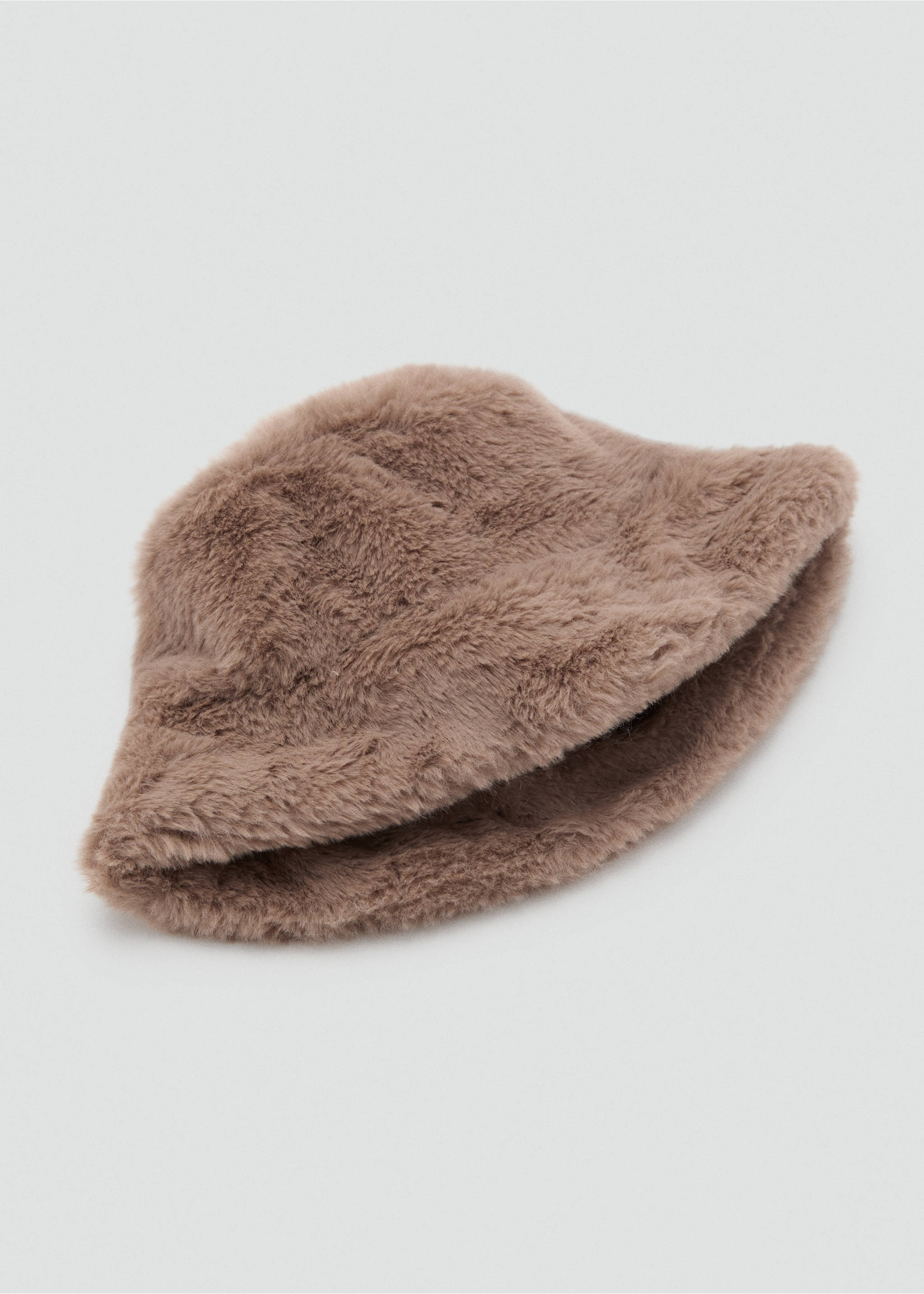 Fur-effect hat - Details of the article 1, Brown. Ref: 17075993-00.