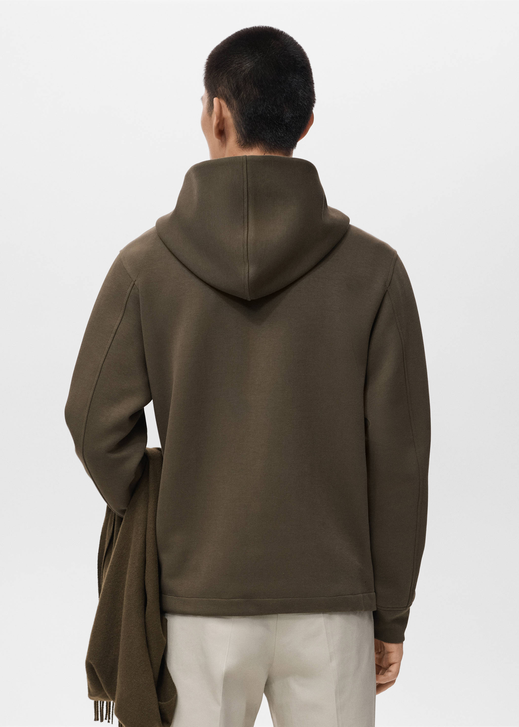 Zip-up hoodie - Reverse of the article