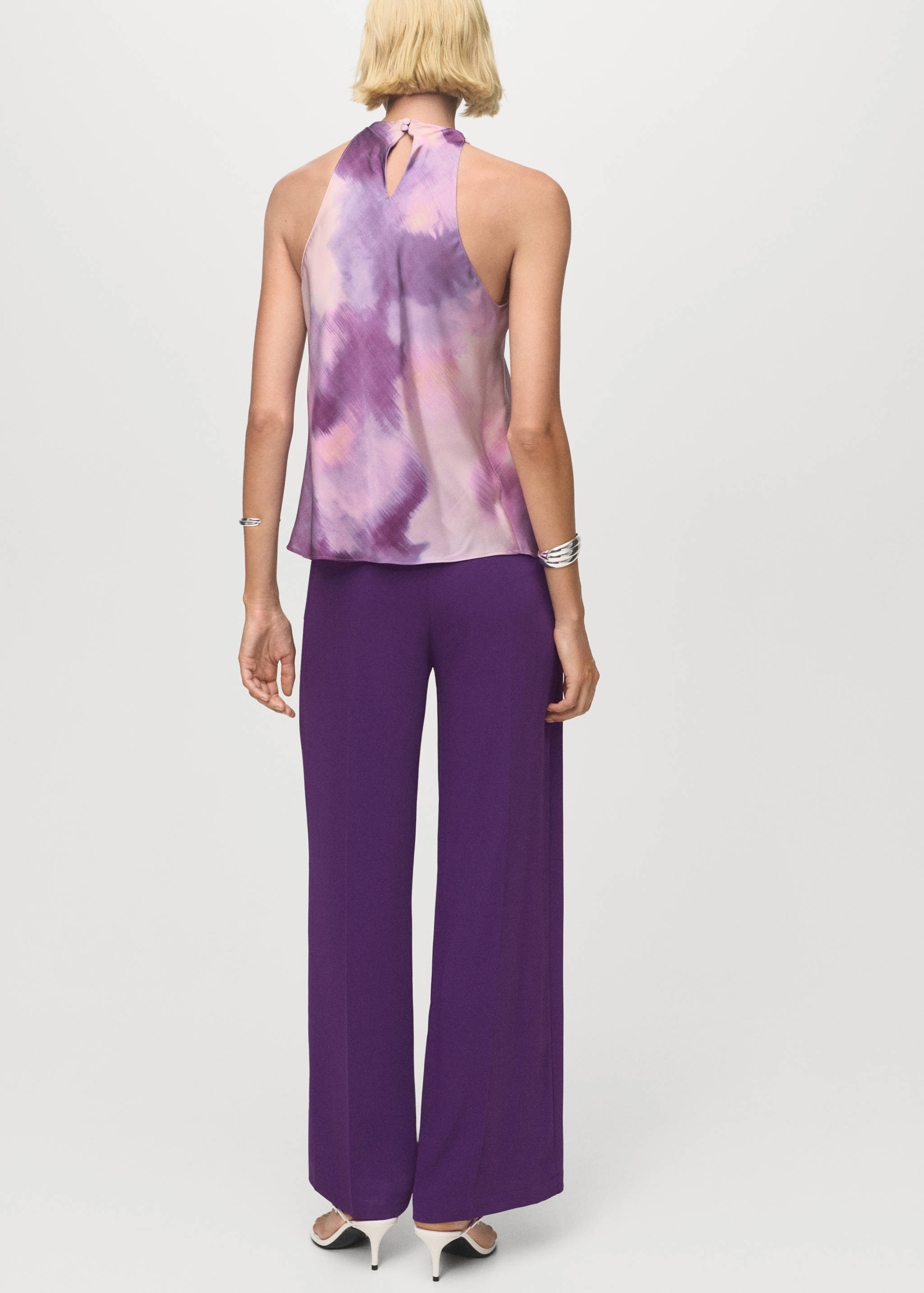 Pantalon droit taille haute - Verso de l’article