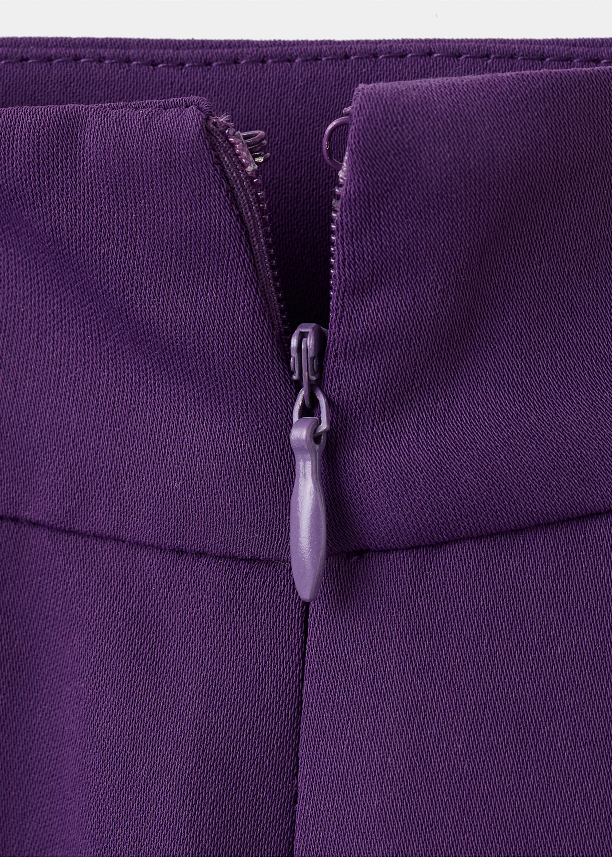 Pantalon droit taille haute - Détail de l'article 8, Violet. Ref: 17075999-00.