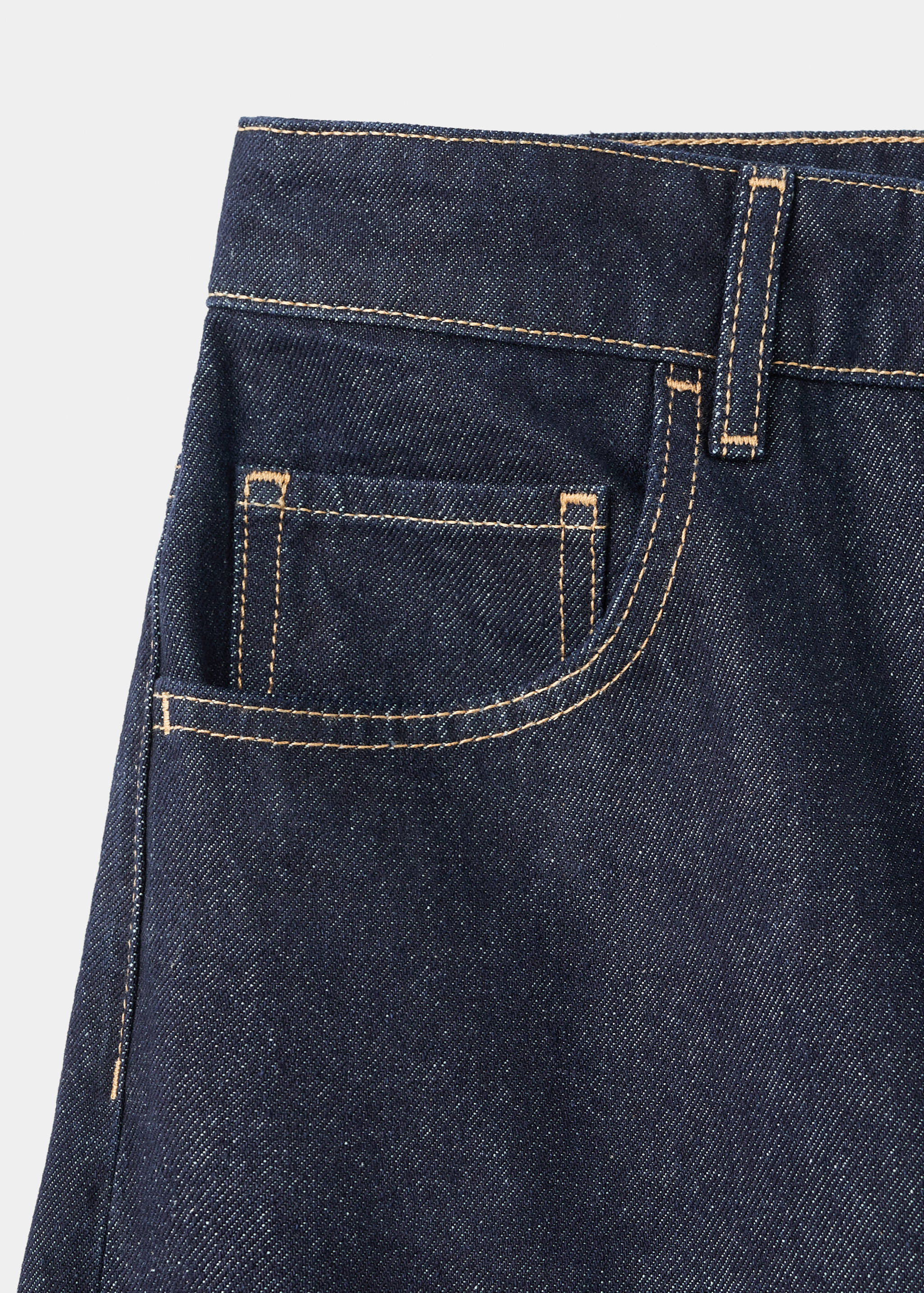 Jeans med barrel fit och medelhög midja i rinse wash - Detaljer om artikeln 0