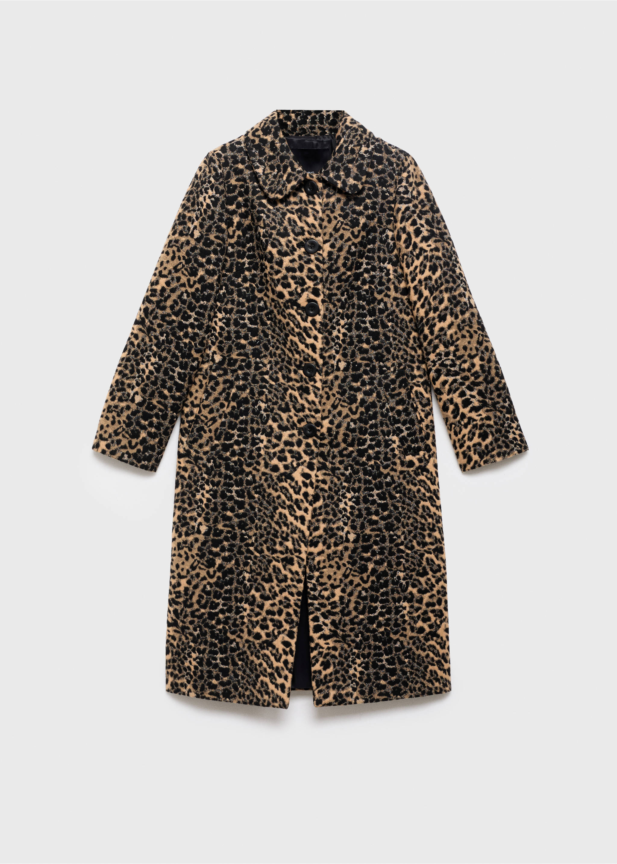Abrigo largo leopardo - Artículo sin modelo, Marrón medio. Ref: 17076002-00.