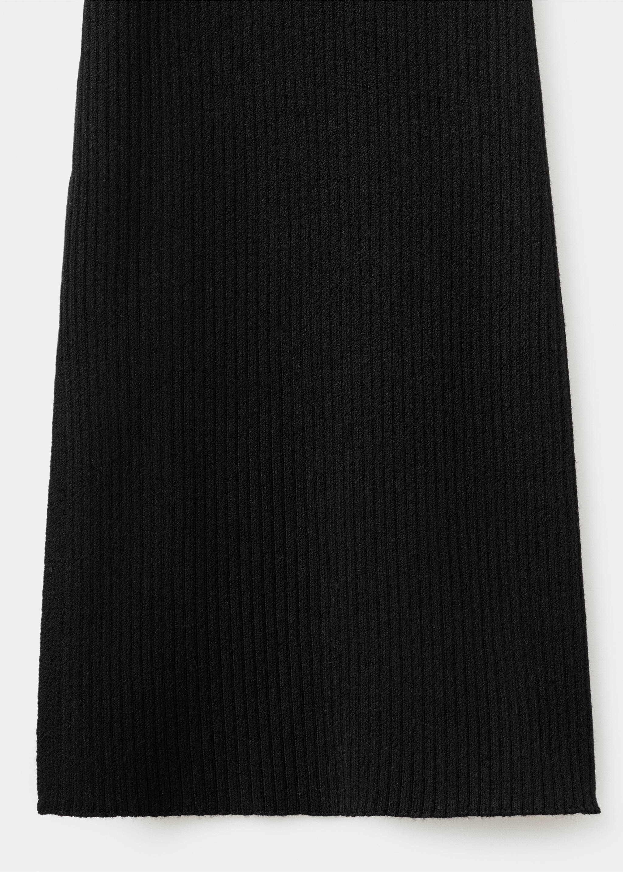 Ribbed flare trousers - Details of the article 0, Black. Ref: 17076329-00.