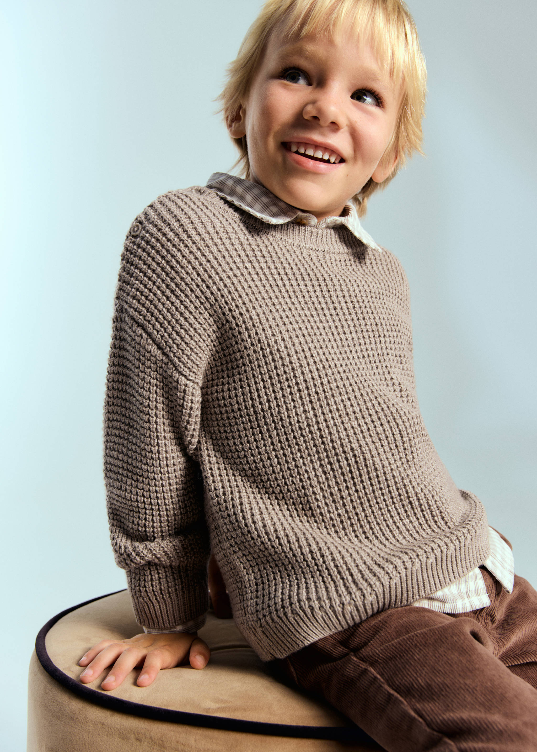 Pull-over maille coton - Plan général