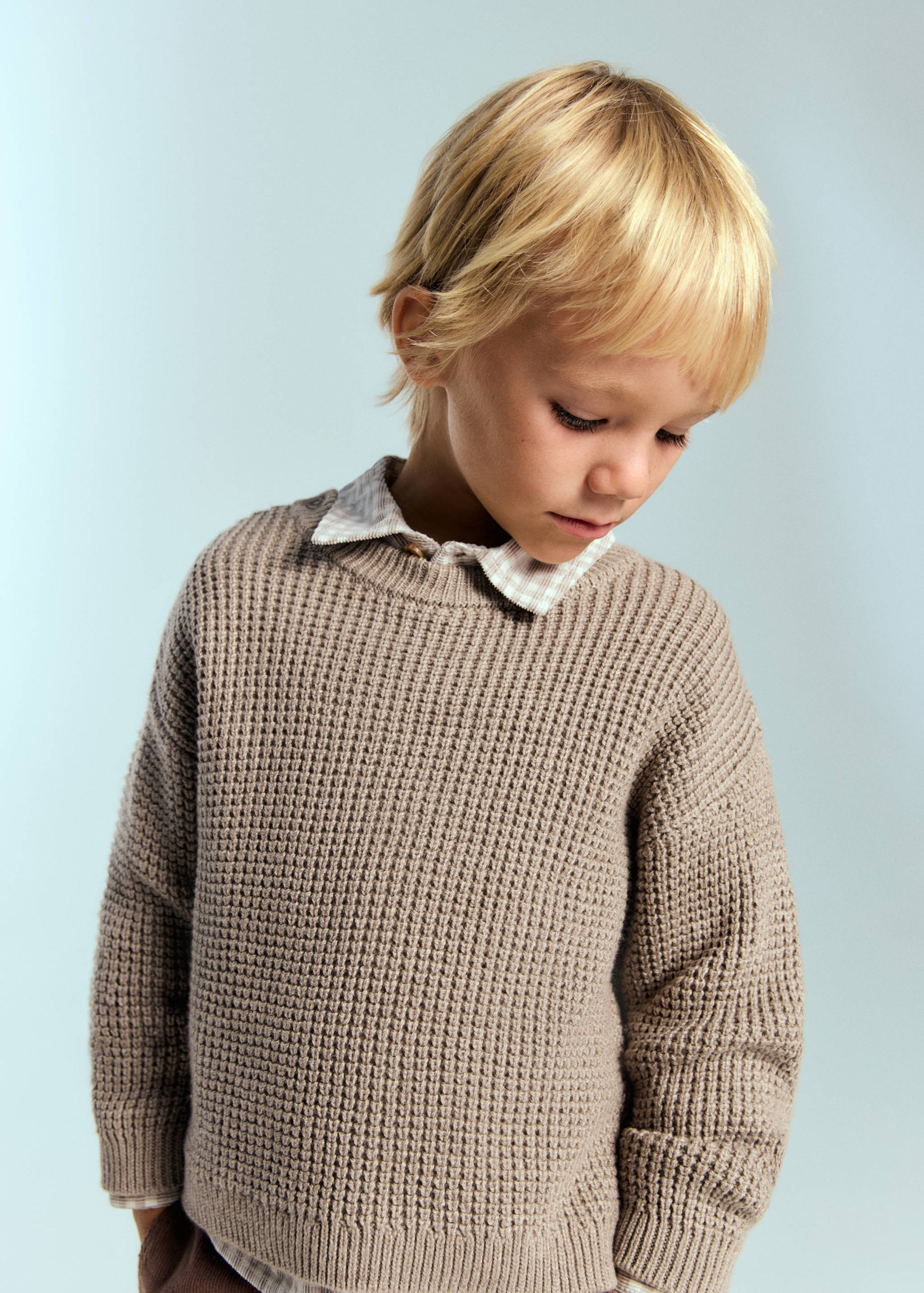 Pull-over maille coton - Plan moyen