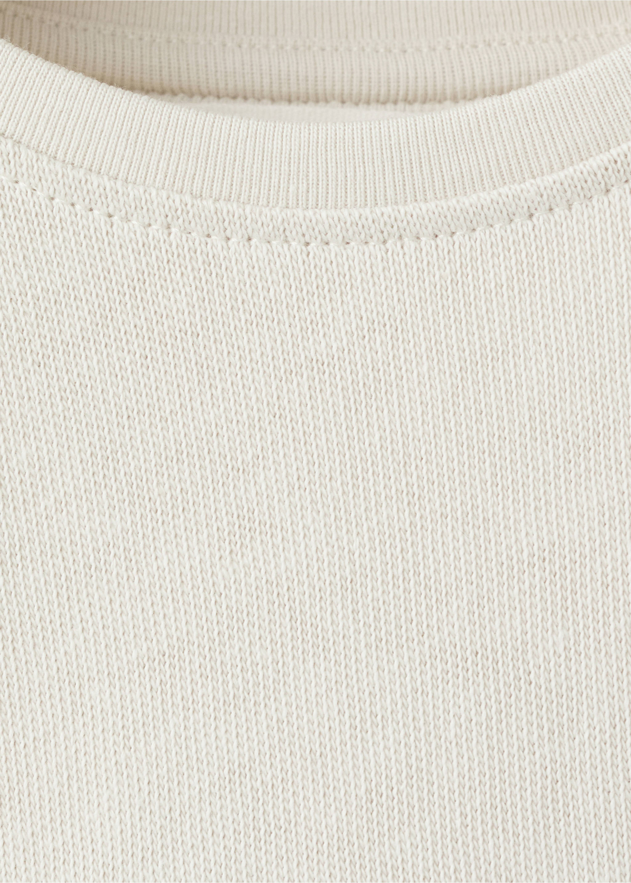 Cotton knitted t-shirt - Details of the article 8, Ice Grey. Ref: 17076336-00.