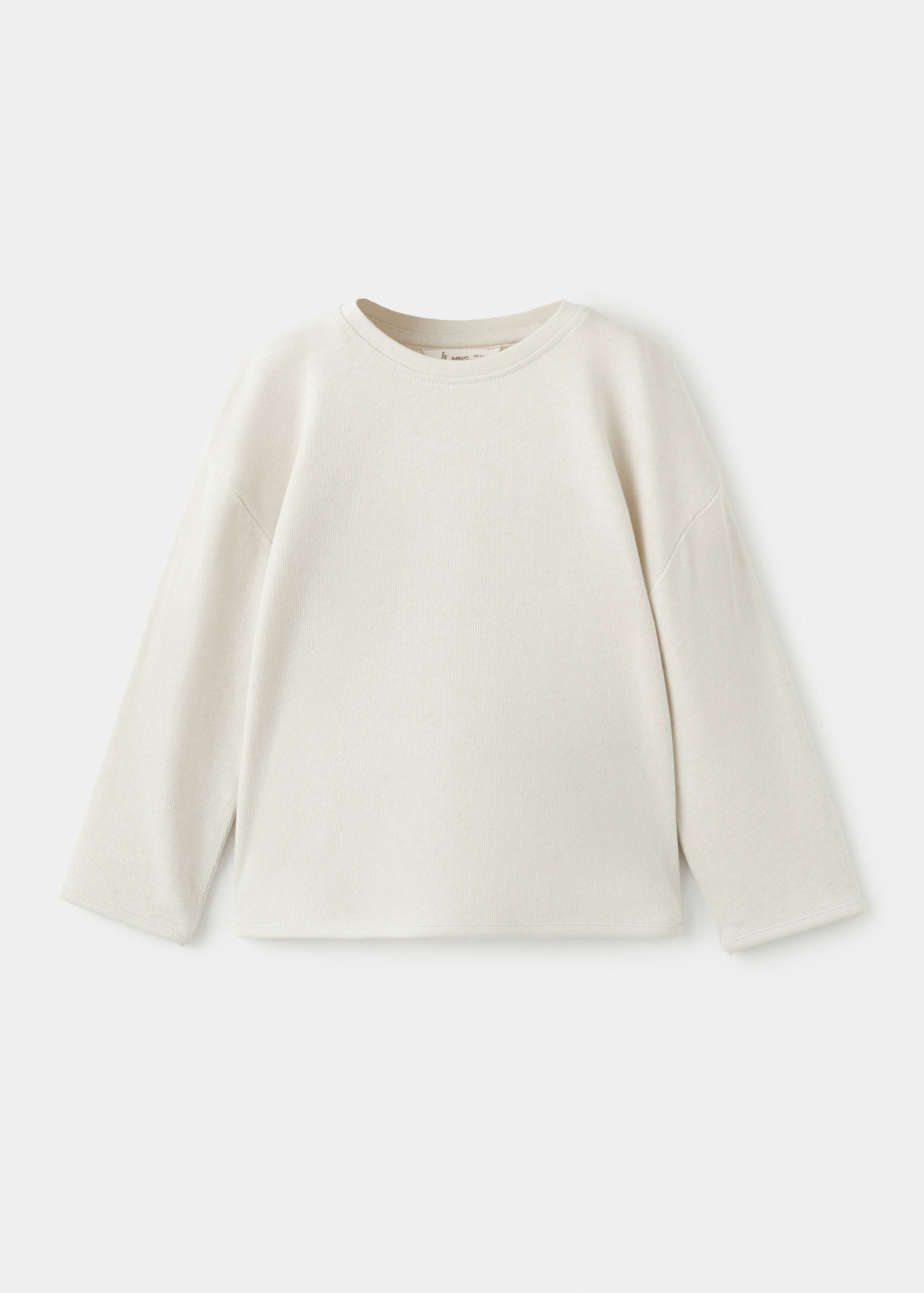 Cotton knitted t-shirt - Article without model
