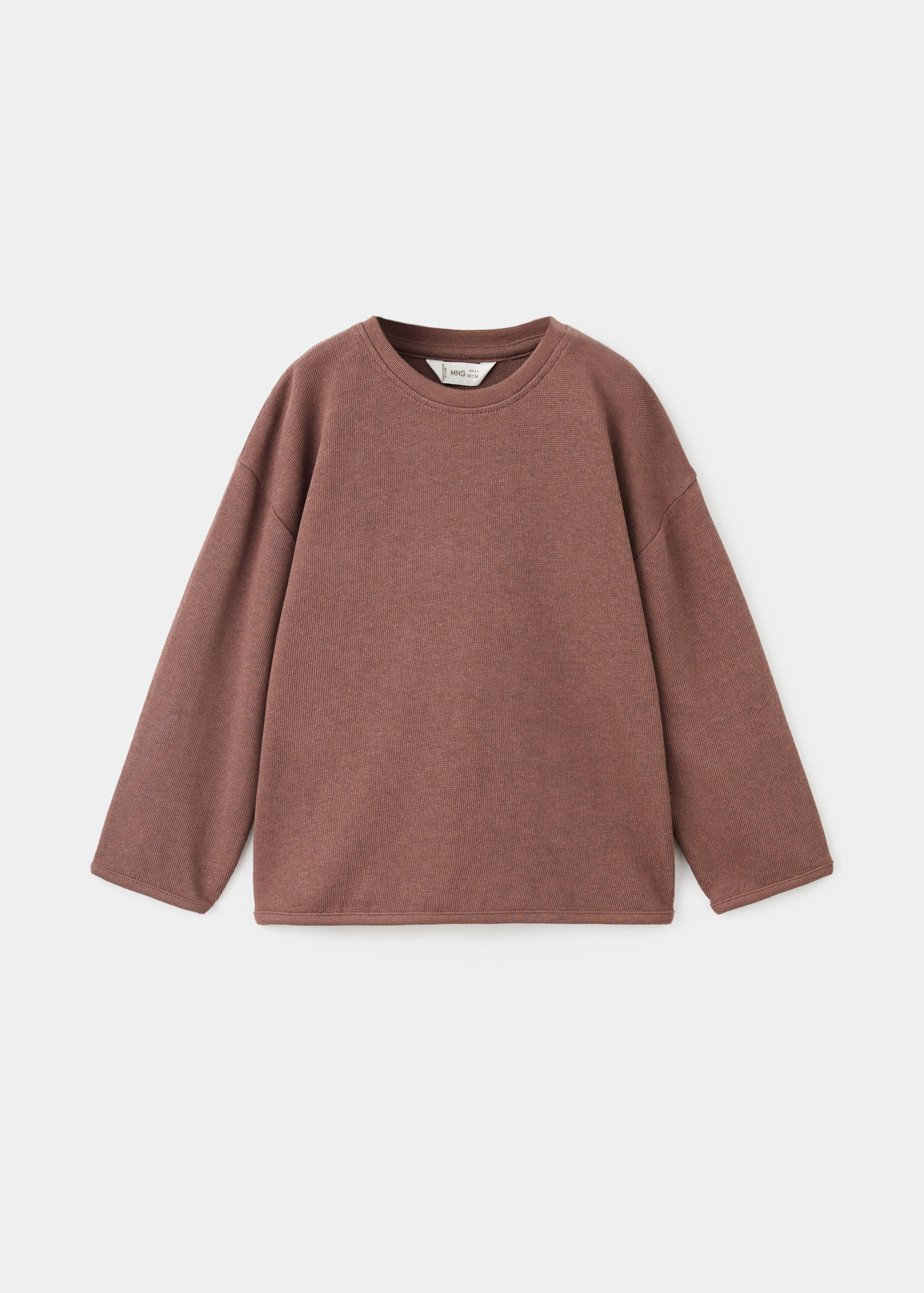 Cotton knitted t-shirt - Article without model