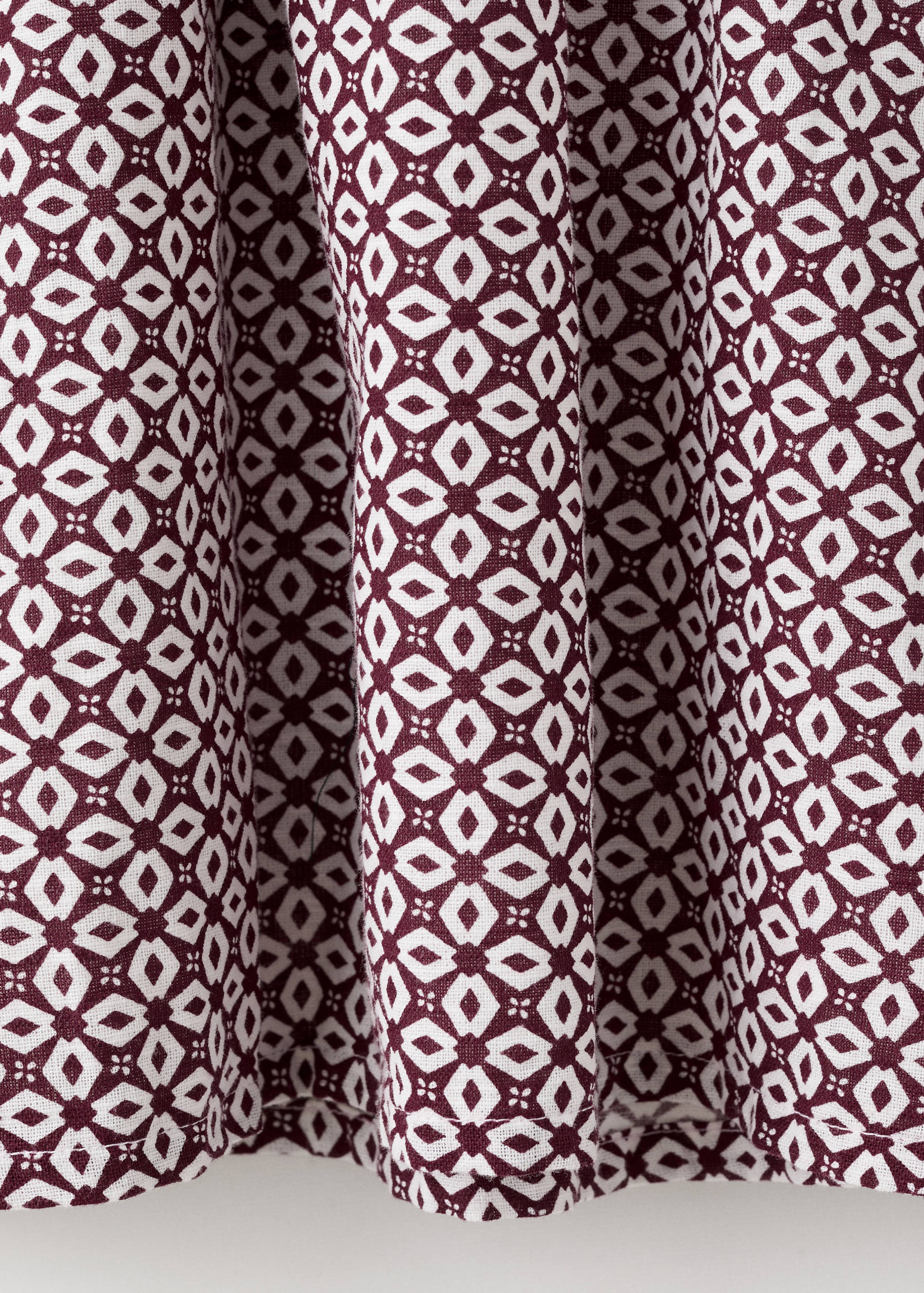 Ruffled printed dress - Details of the article 0