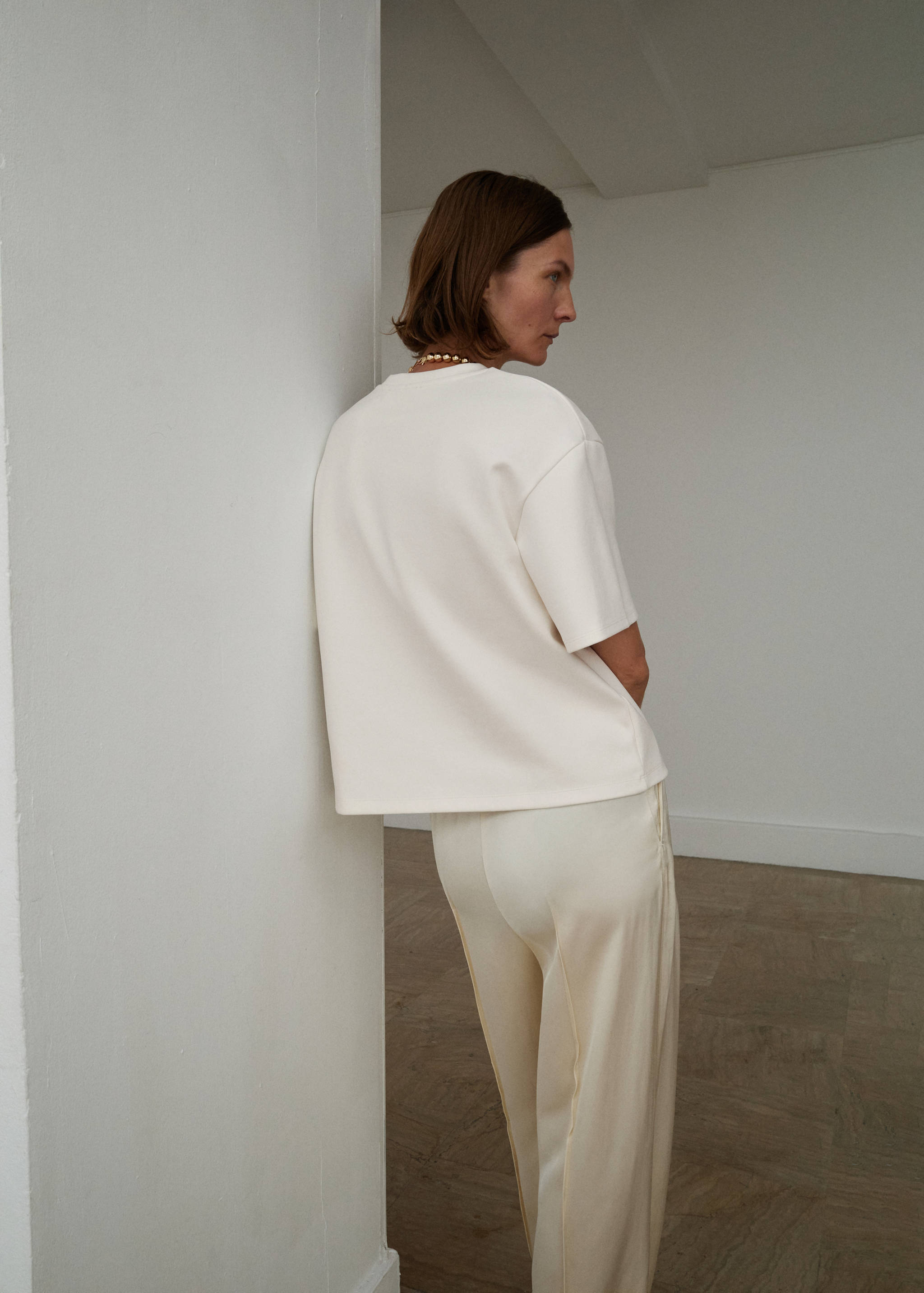 Oversized cotton t-shirt - Reverse of the article