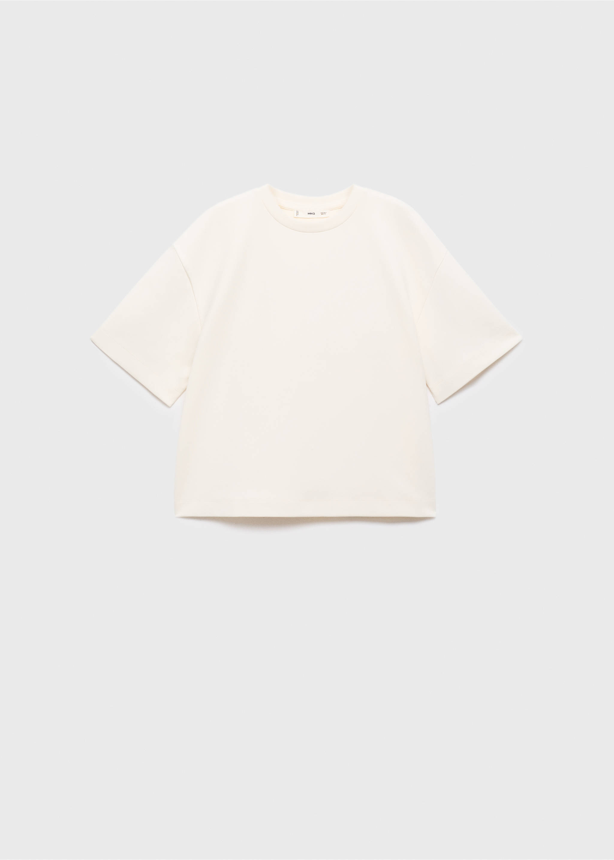 Oversized cotton t-shirt - Article without model, Off White. Ref: 17076358-00.