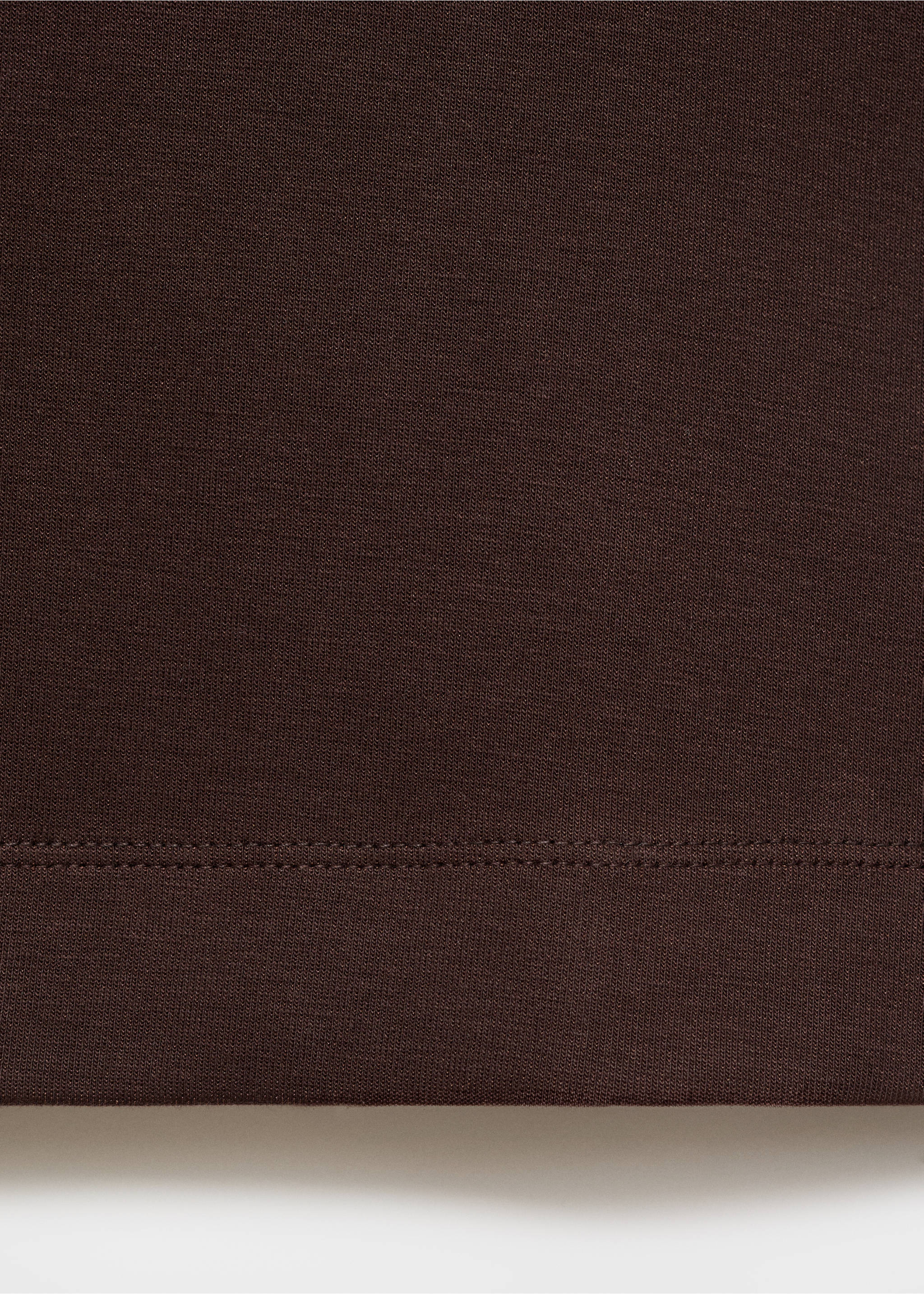 Oversized cotton t-shirt - Details of the article 0, Brown. Ref: 17076358-00.