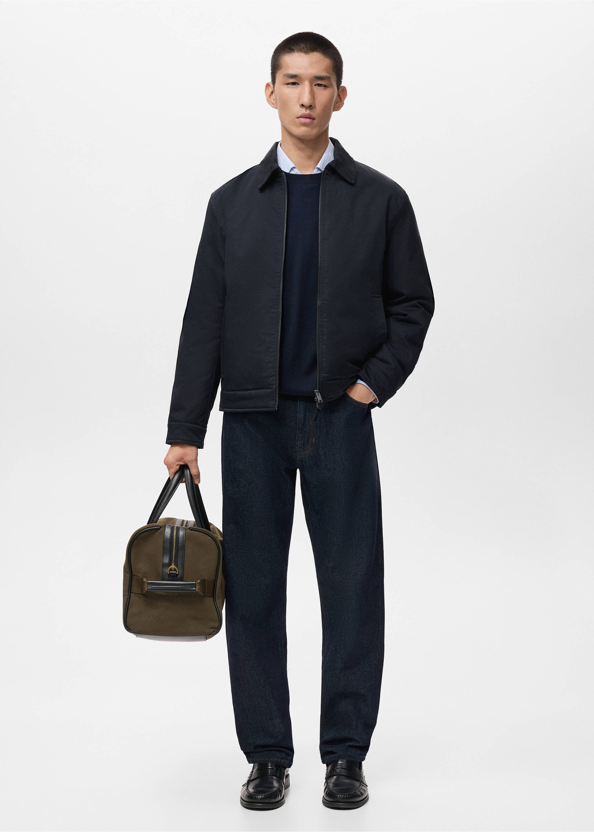 Quilted water repellent jacket - General plane, Navy. Ref: 17076720-00.